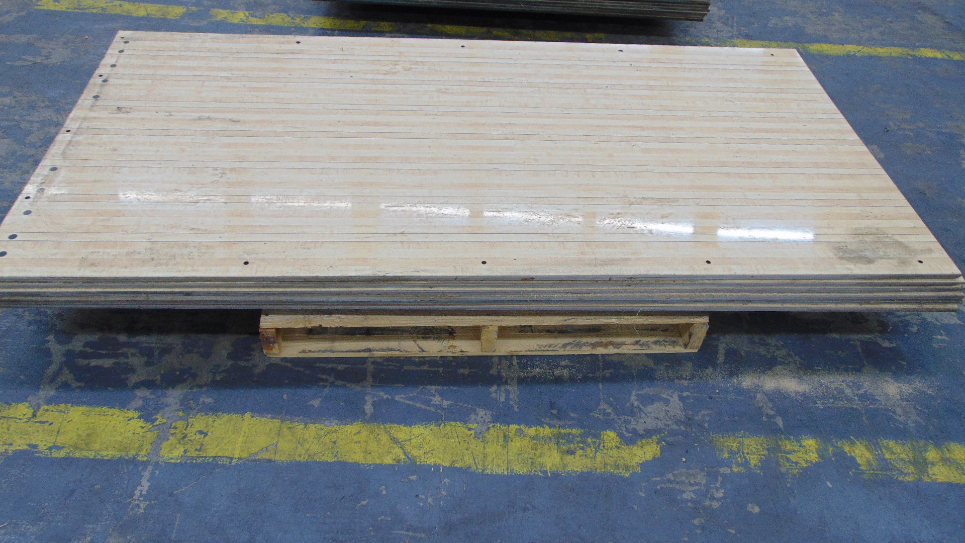 Synthetic bowling alley wood