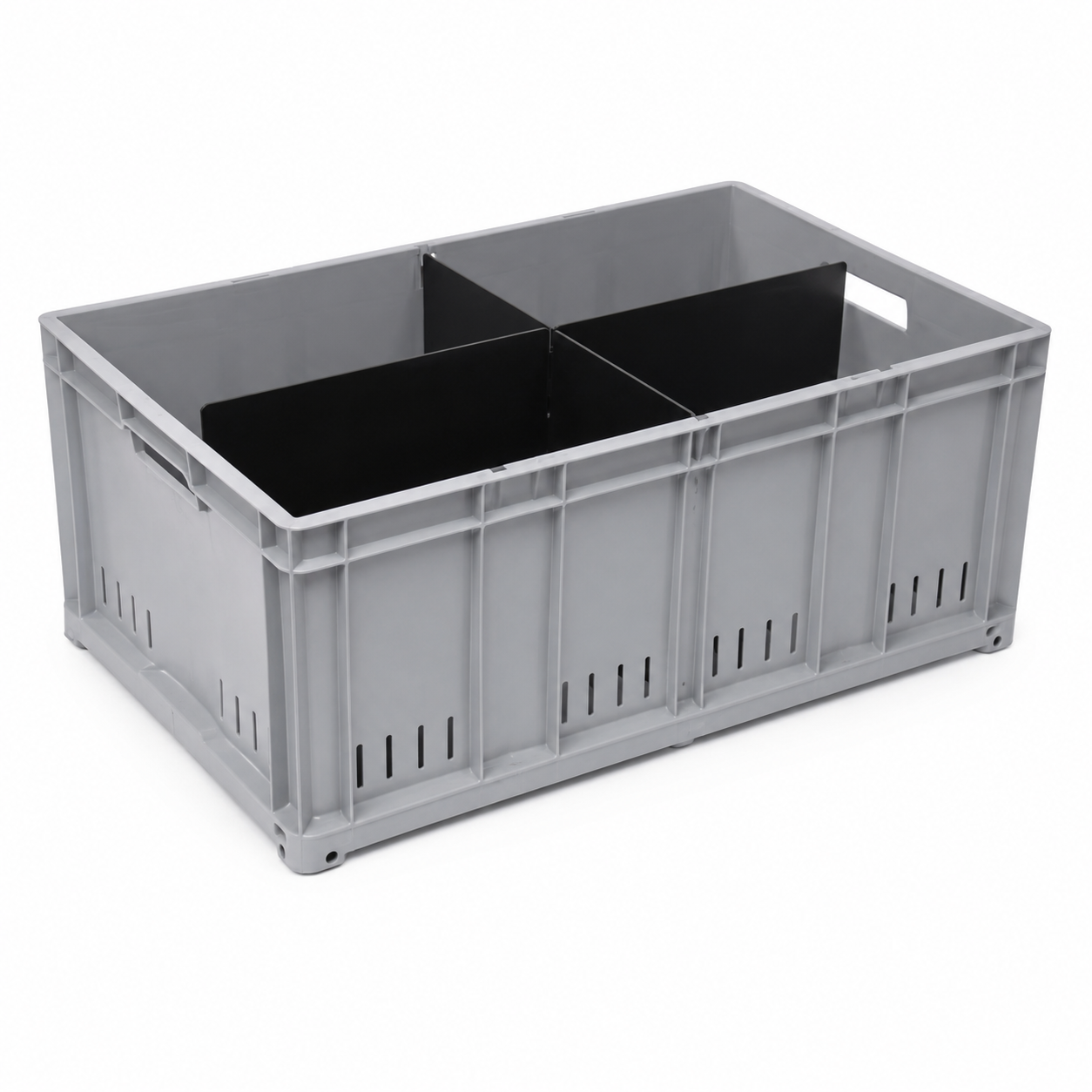 Plastic Bin w/ Removable Dividers - 29-1/2" x 20-1/2" x 12"