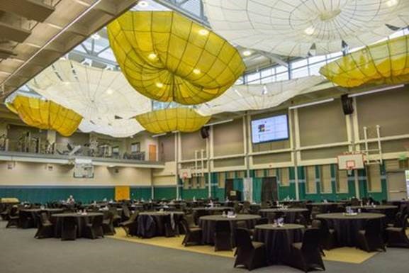 Fabric Parachute - 26' x 13' - Rectangle - Green