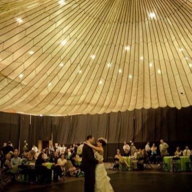 Fabric Parachute - 26' x 13' - Rectangle - Green