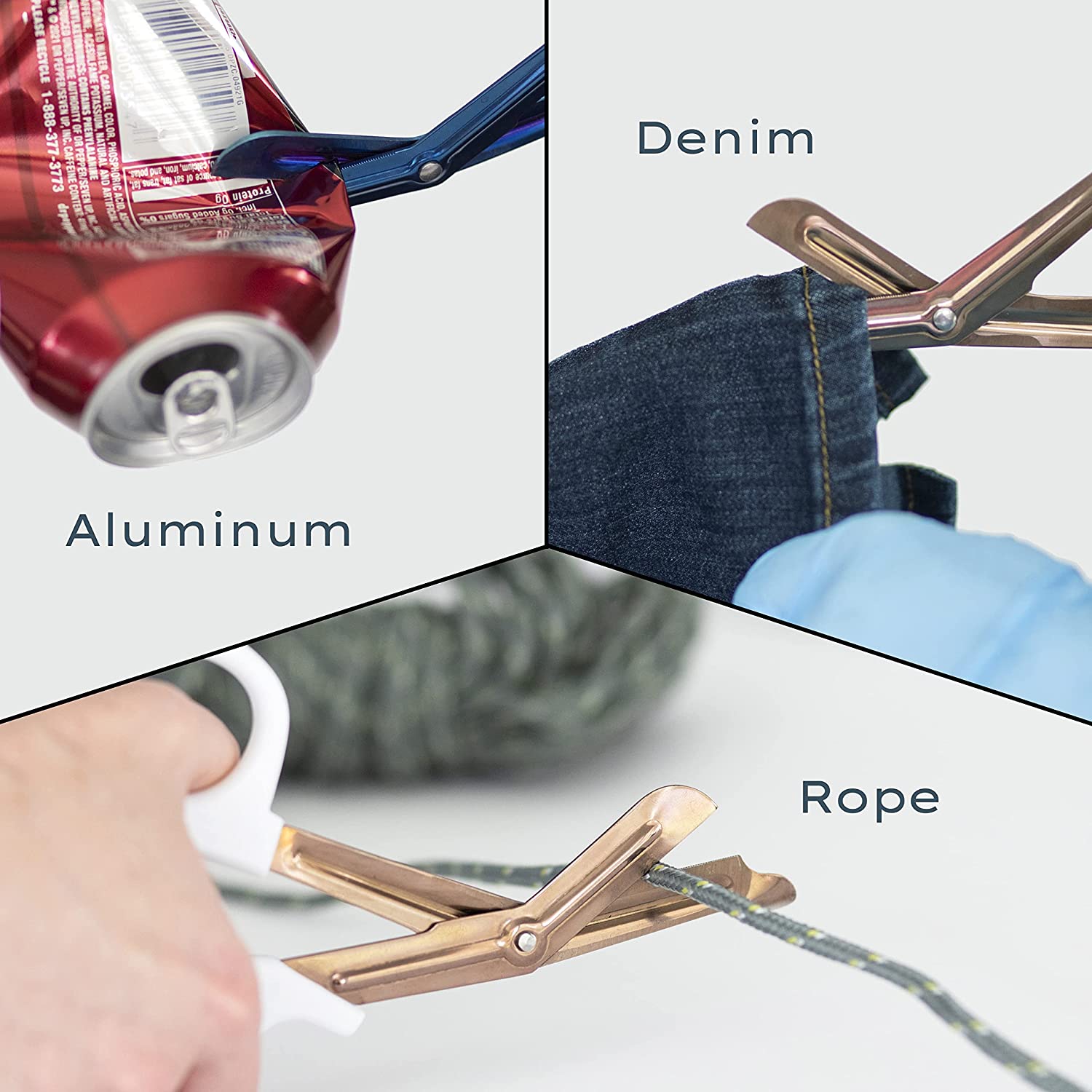 Utility Shears/Scissors - Rose Gold - 5 Pack