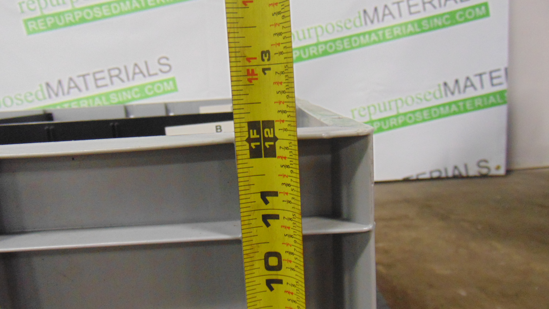 Plastic Bin w/ Removable Dividers - 29-1/2" x 20-1/2" x 12"