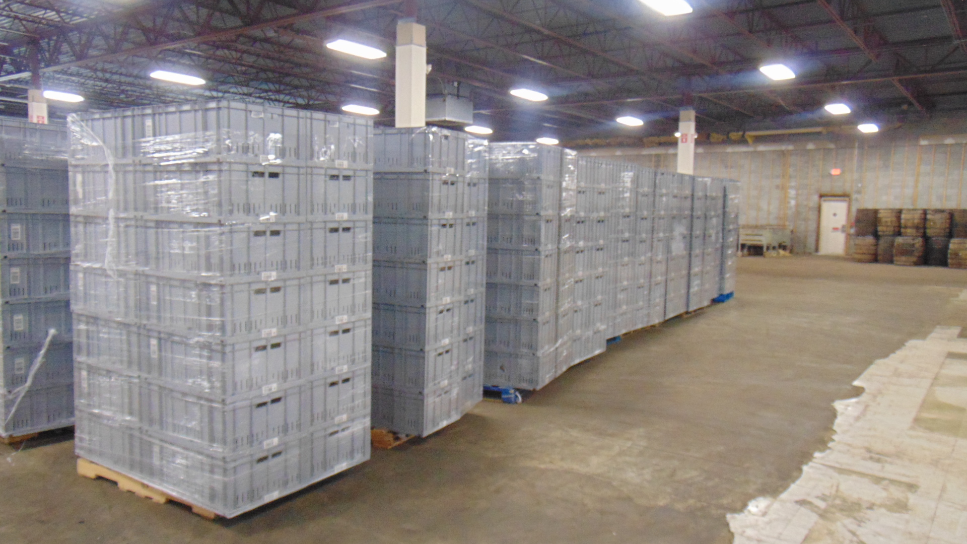 Plastic Bin w/ Removable Dividers - 29-1/2" x 20-1/2" x 12"