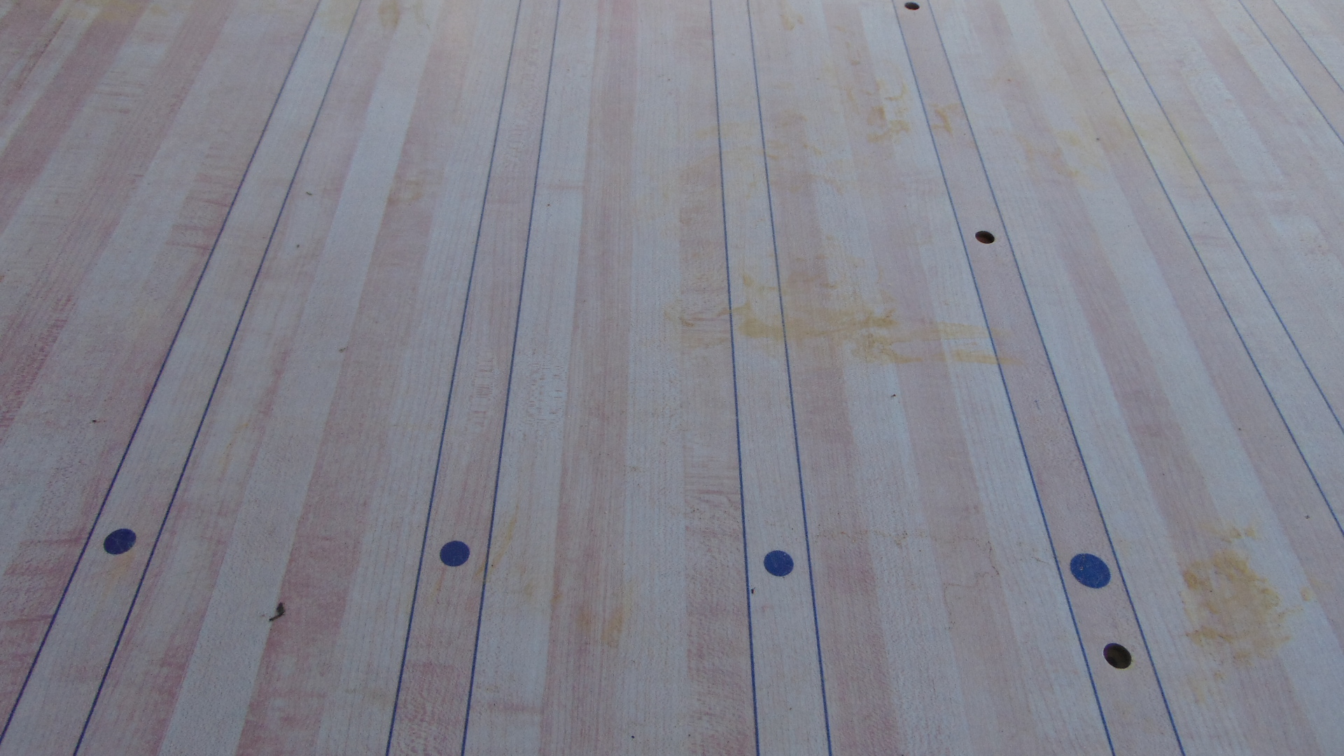 Bowling Alley - 11' - 10-5/18" x 4' - 11-5/8" x 1/2" - Synthetic Overlay - T Shape