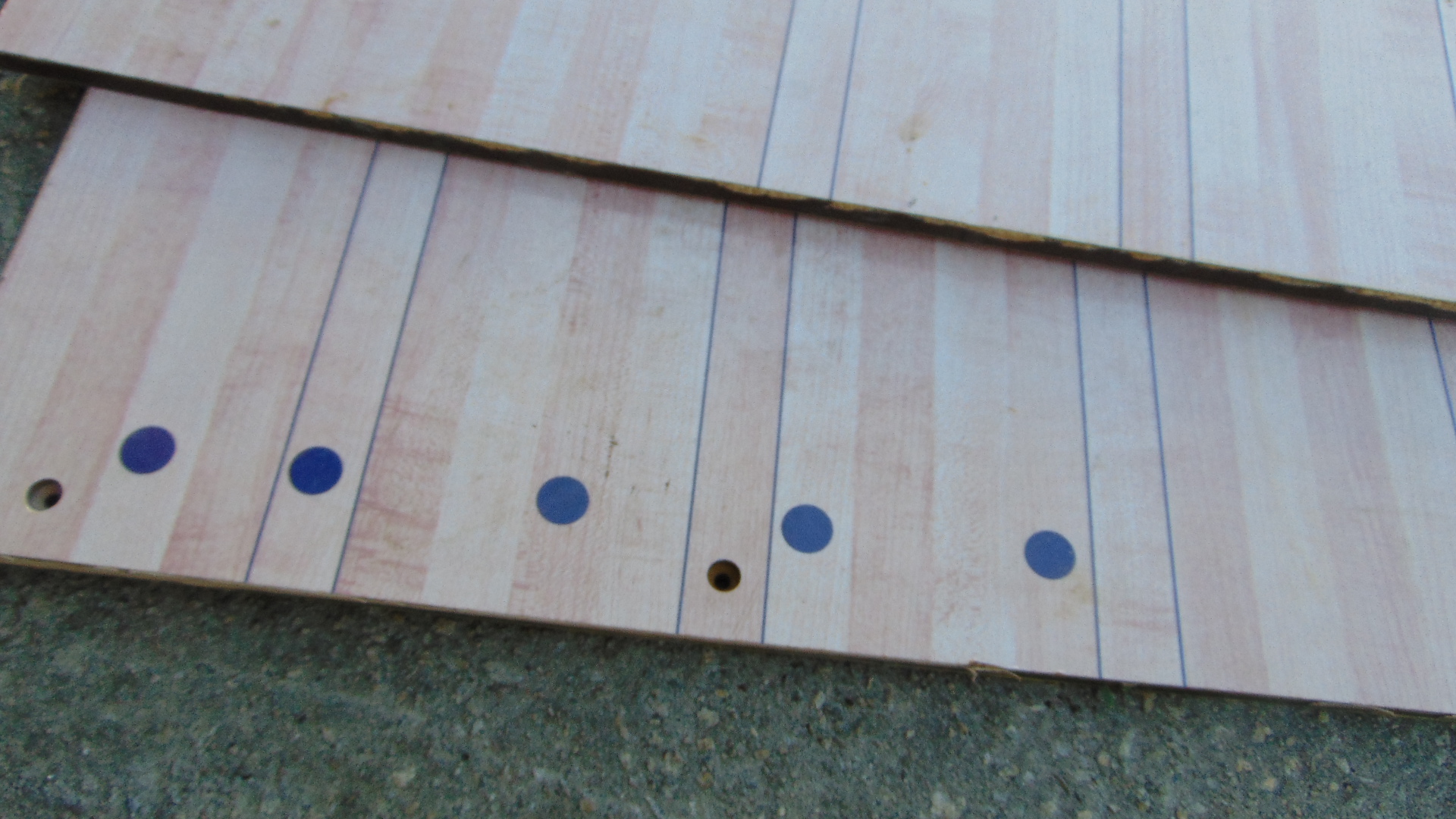 Bowling Alley - 11' - 10-5/18" x 4' - 11-5/8" x 1/2" - Synthetic Overlay - T Shape