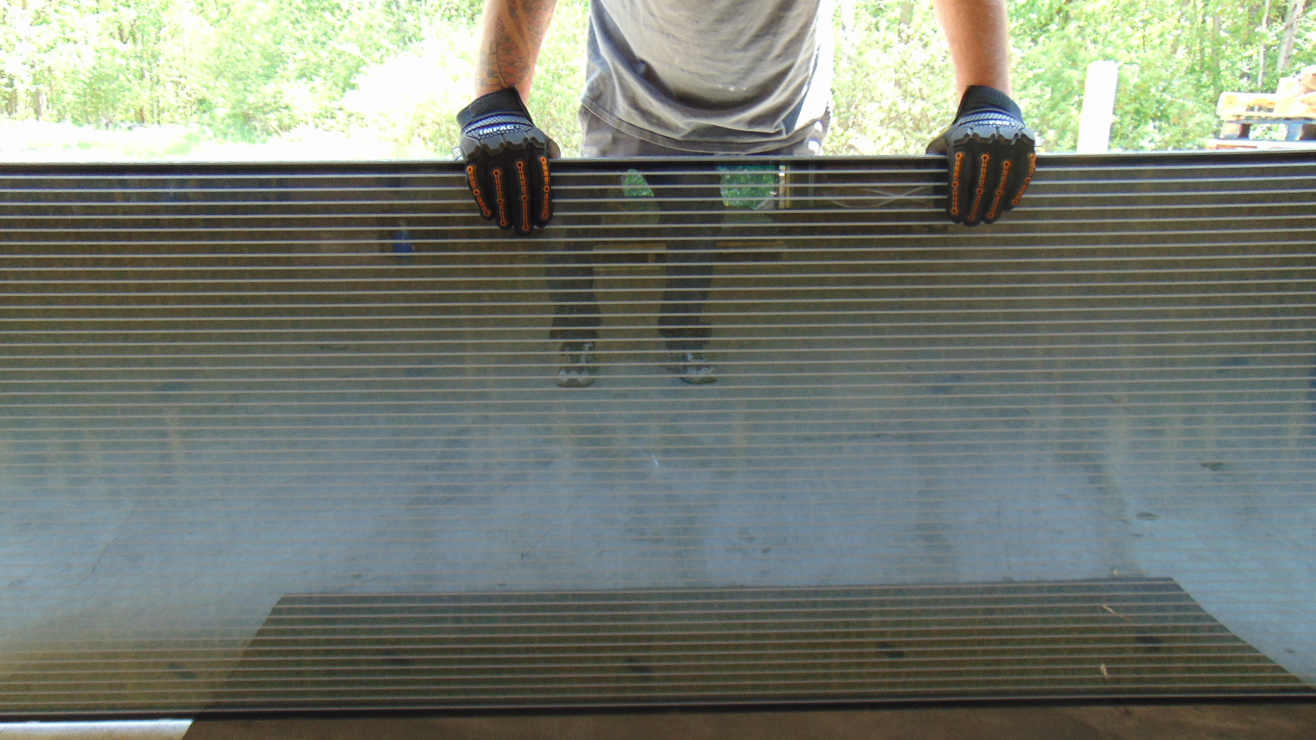 Opaque Insulated Glass - Striped - 30" x 89-1/8" x 1" - Image 2