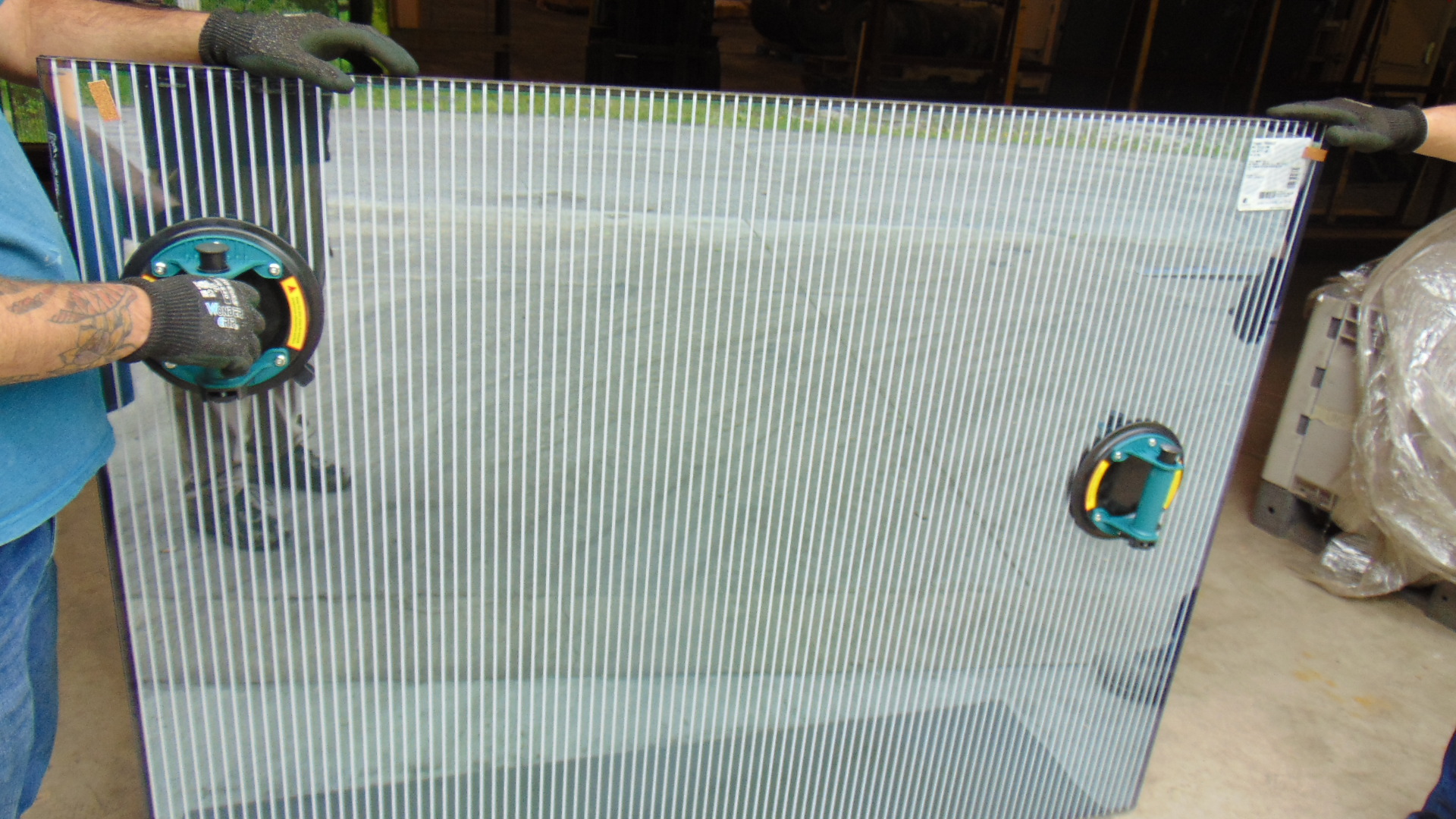 Opaque Insulated Glass - Striped - 64" x 49-7/16" x 1" - Image 2