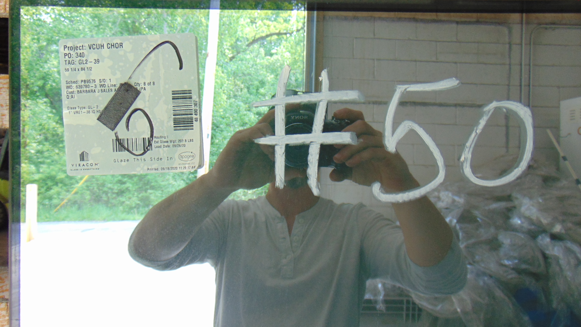Opaque Insulated Glass -59-1/4" x 84-1/2" x 1" - Image 4