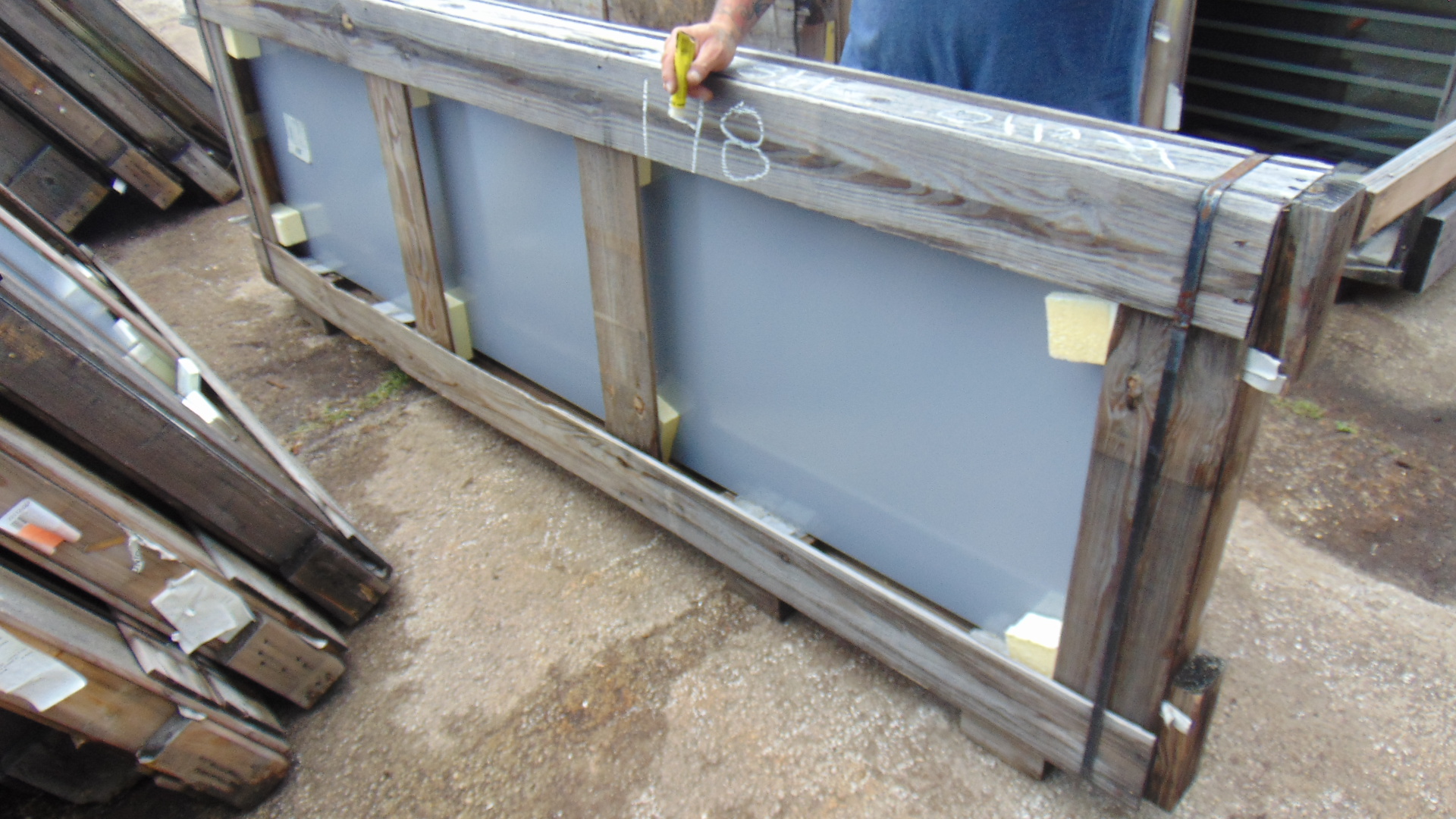 Opaque Insulated Glass - 25-1/16" x 94-1/16" x 1" - Image 3