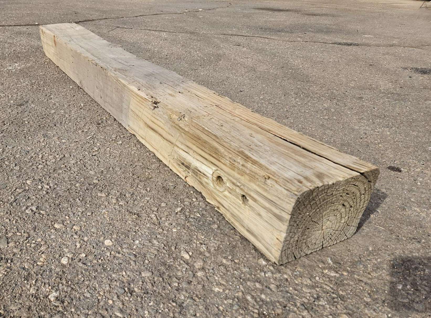 Treated Wood Guardrail Timber - 8" x 6" x 6' - Image 3