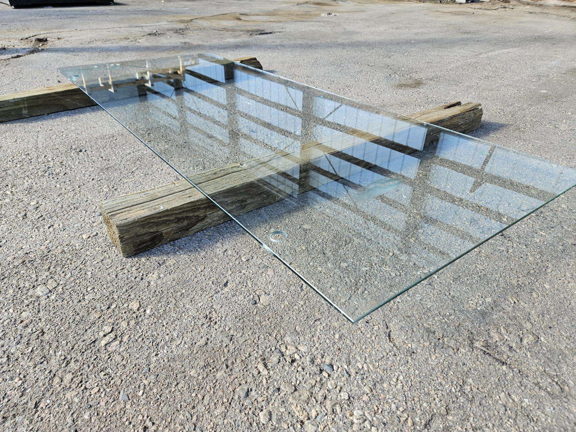 Glass - 66-5/8" x 27" x 1/4" - Tempered w/ Holes - Image 5