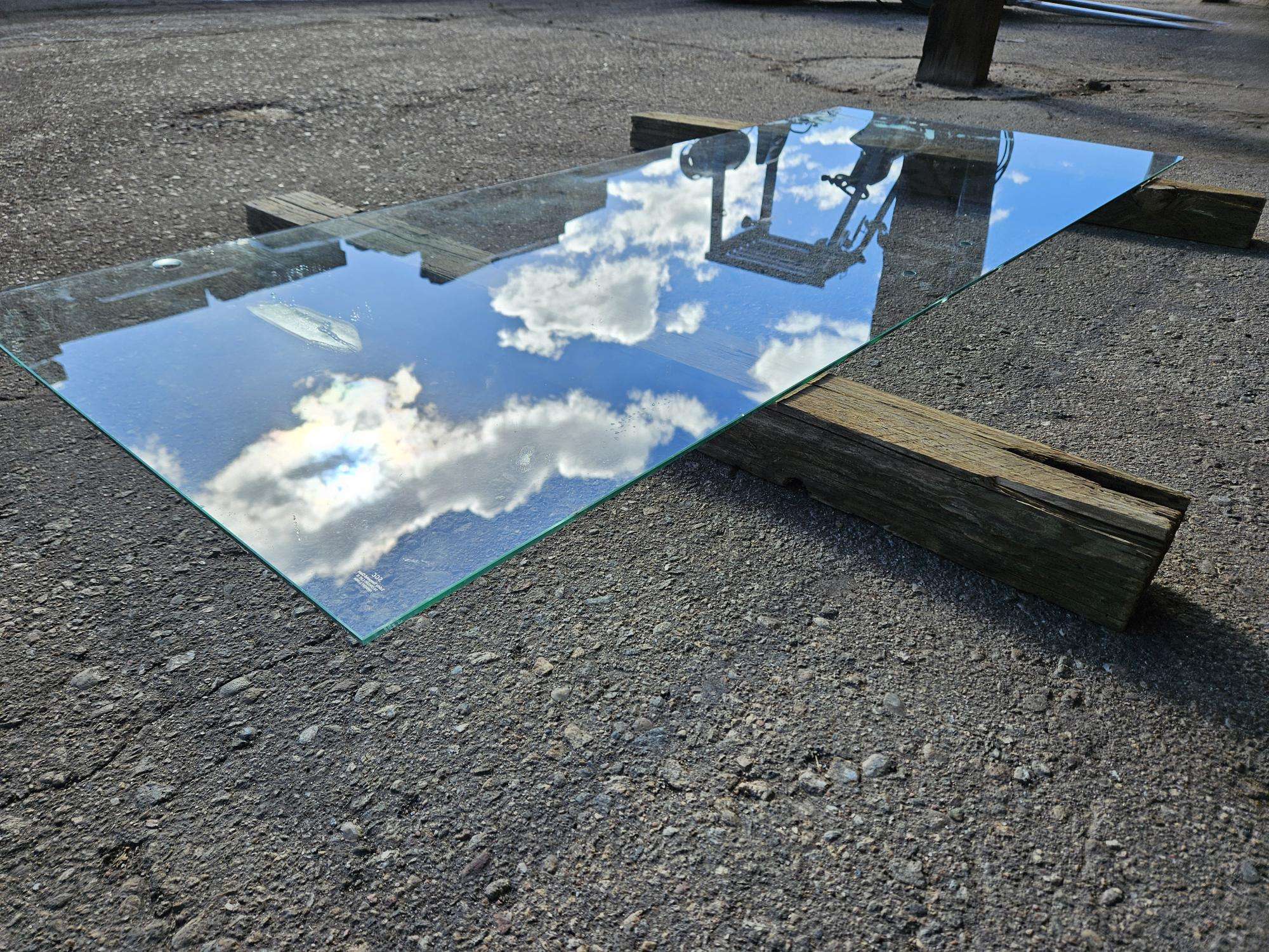 Glass - 66-5/8" x 27" x 1/4" - Tempered w/ Holes - Image 6