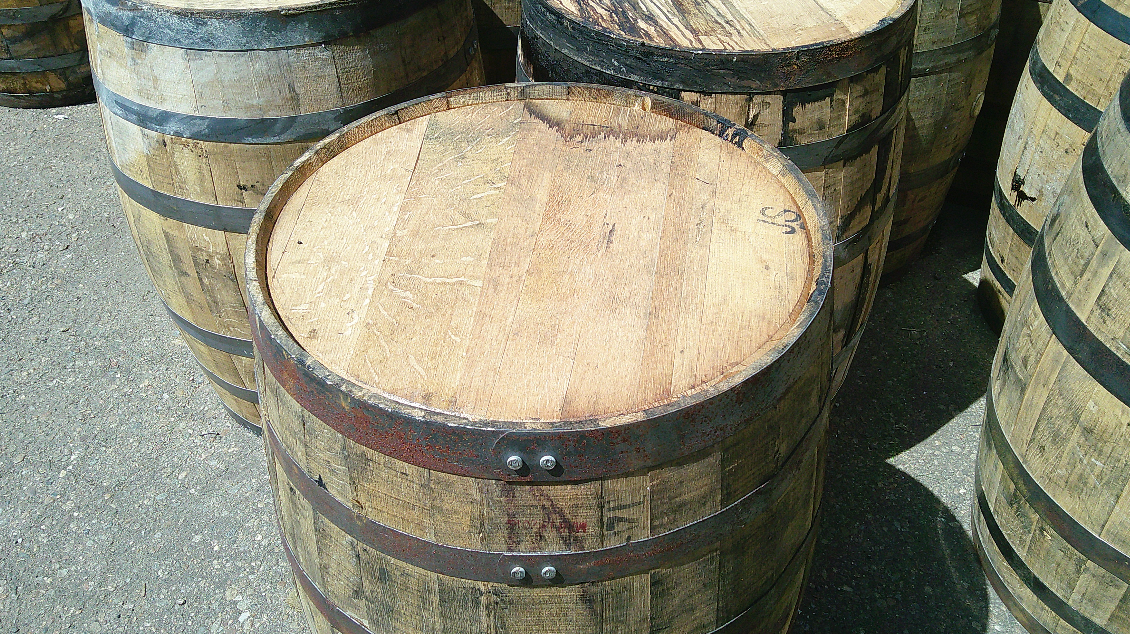 Wood Whiskey Barrel