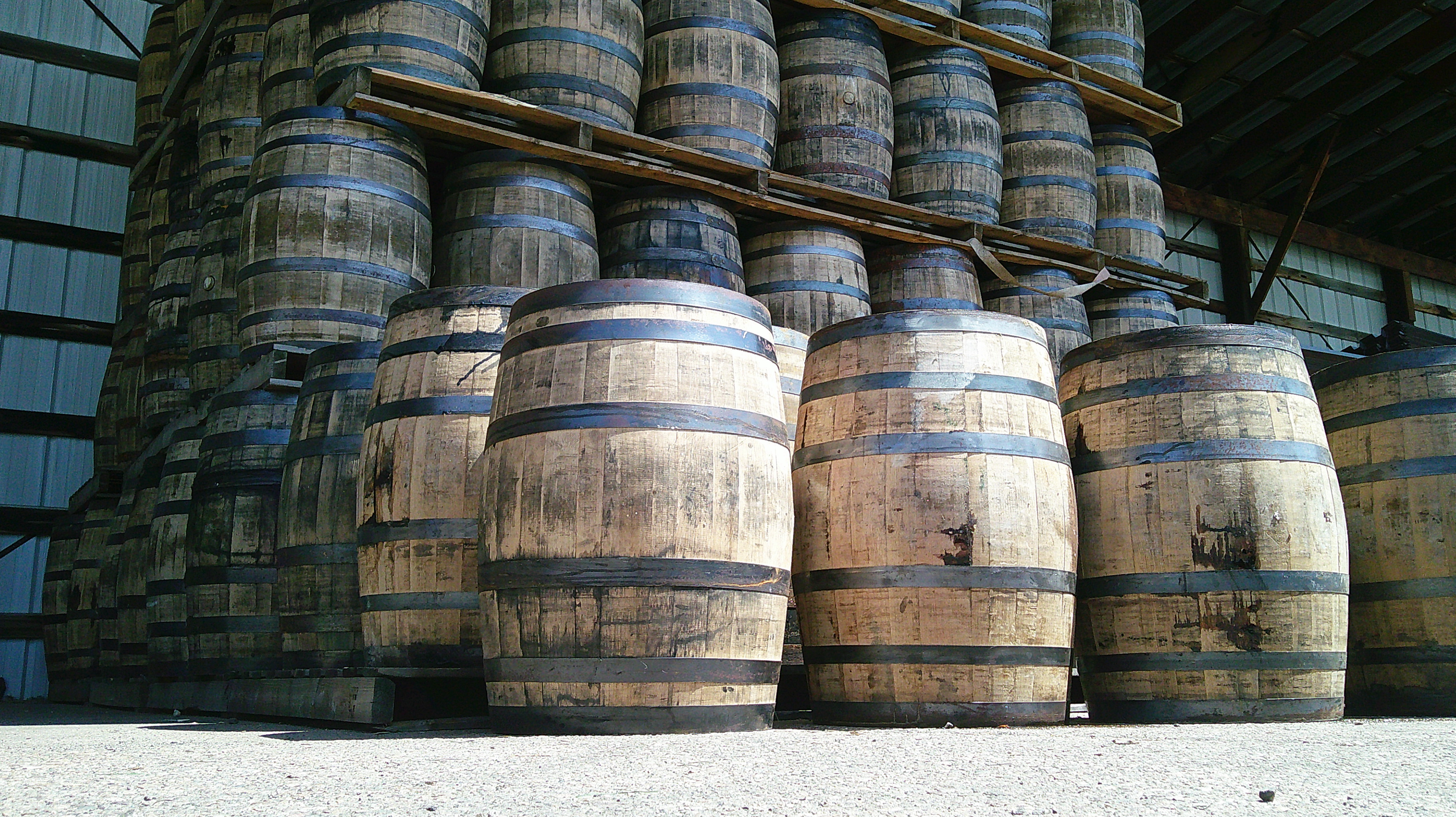 Wood Whiskey Barrel