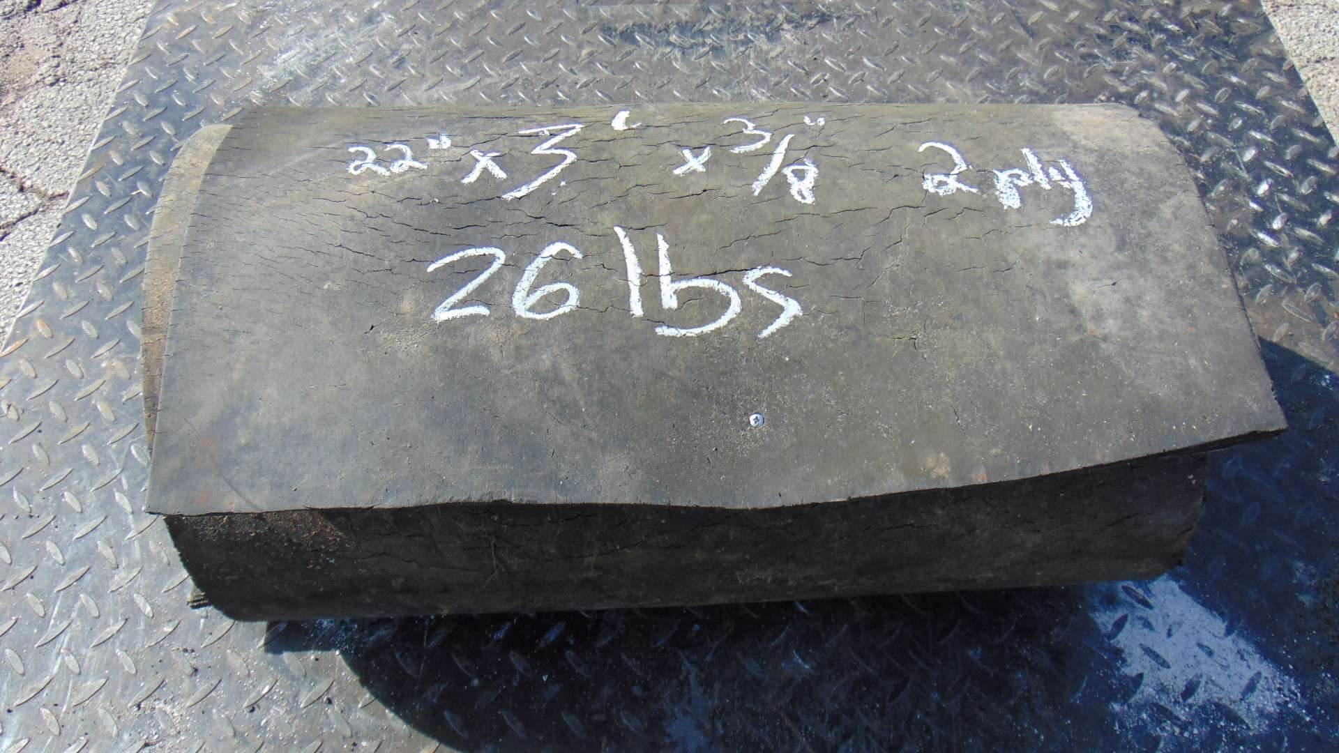 Conveyor 22" x 3' x 3/8" - 2ply