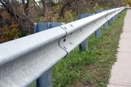 highway metal guardrail