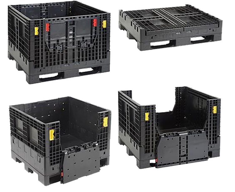 Used Collapsible Bulk Containers | repurposedMATERIALS
