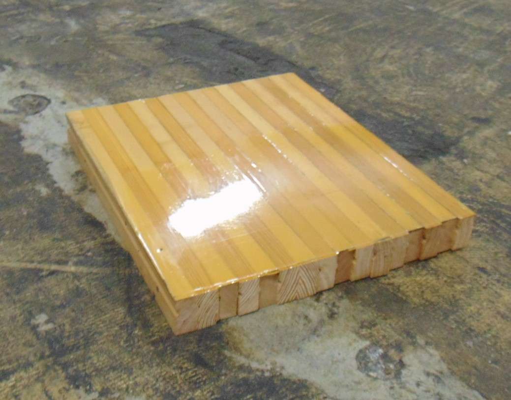 Bowling Alley Wood - 12" x 12" x 2-1/4" - Finger Joints - Image 3