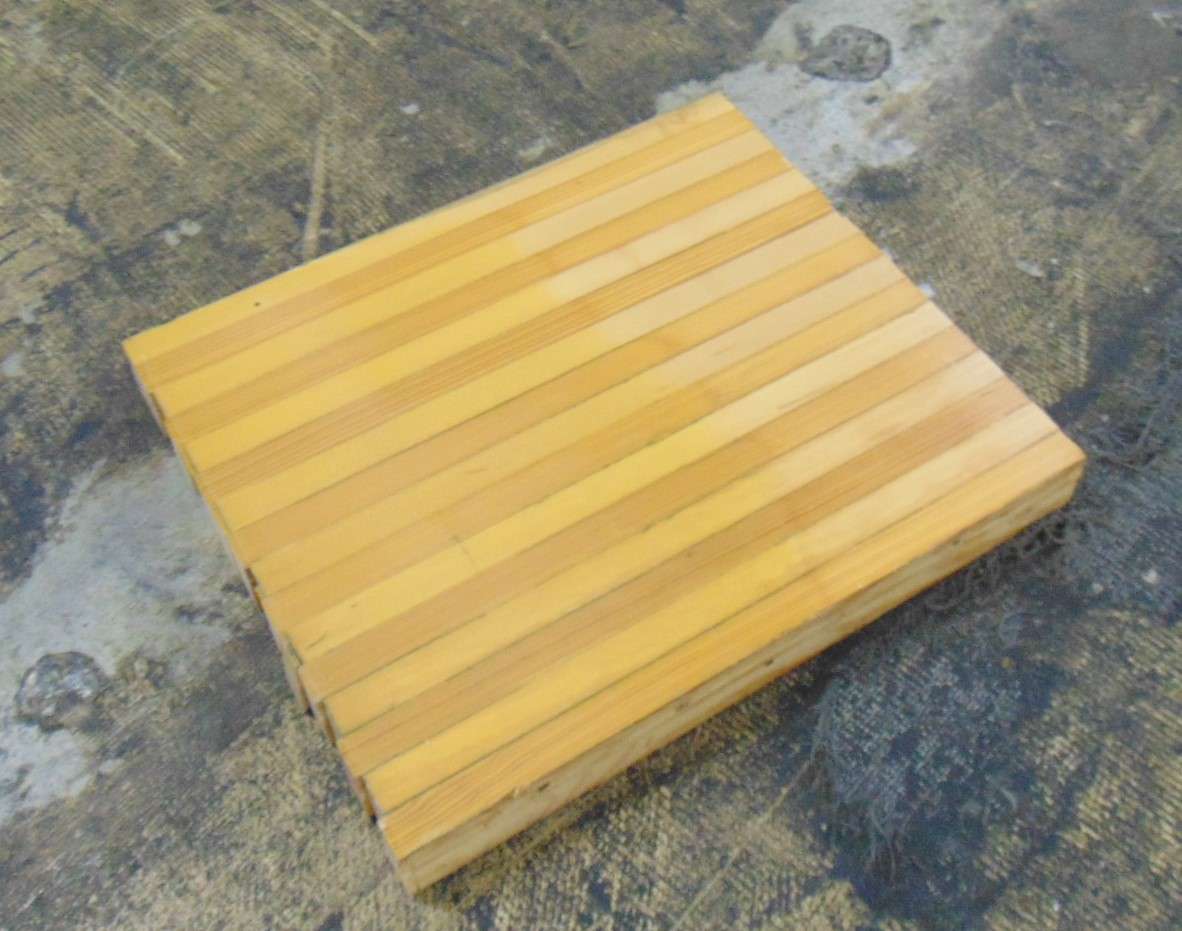 Bowling Alley Wood - 12" x 12" x 2-1/4" - Finger Joints