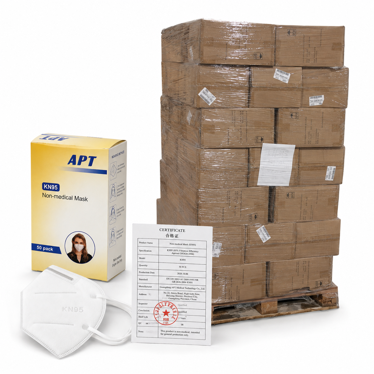 Protective Face Masks - KN95 - Pallet QTY