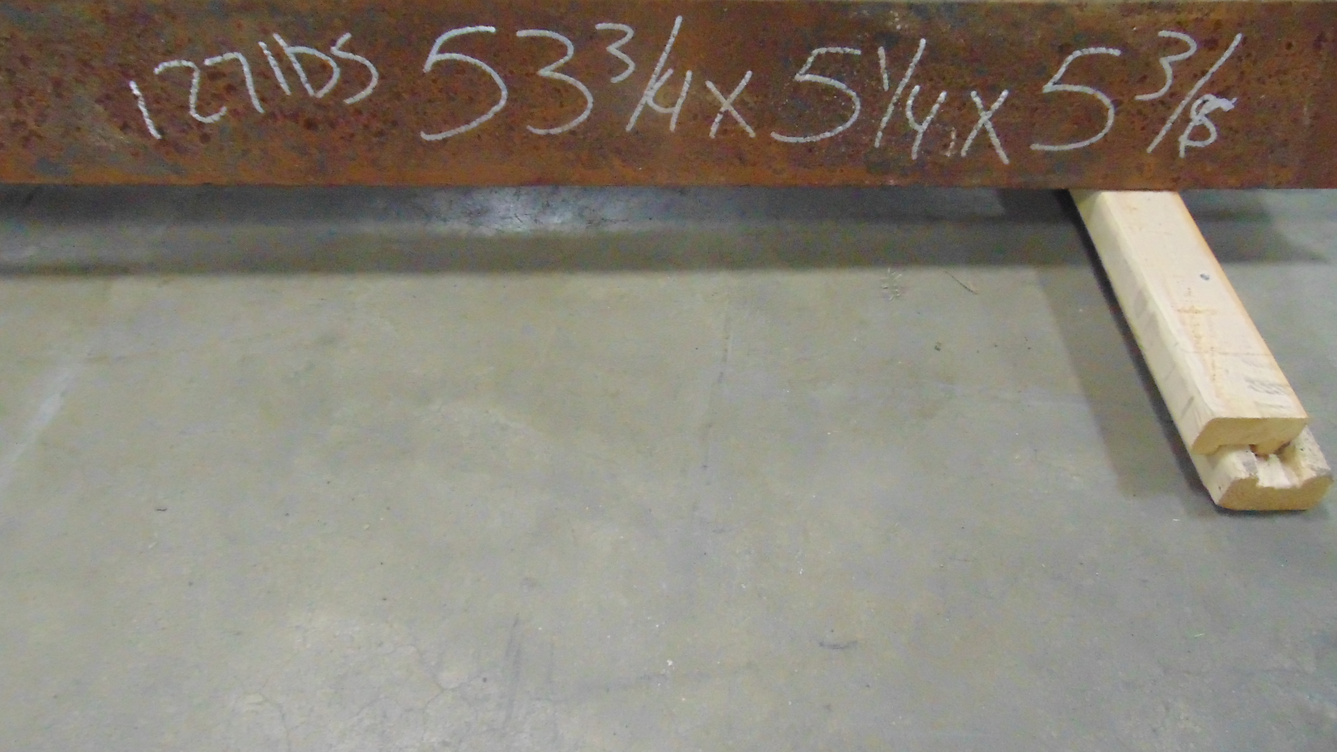 Steel Railroad Rail - 53-3/4" x 5-3/8" x 5-1/4" - Image 2