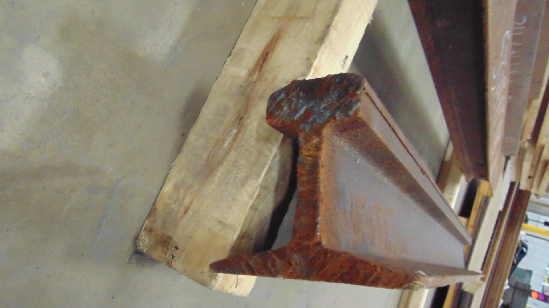 Steel Railroad Rail - 53-3/4" x 5-3/8" x 5-1/4" - Image 4
