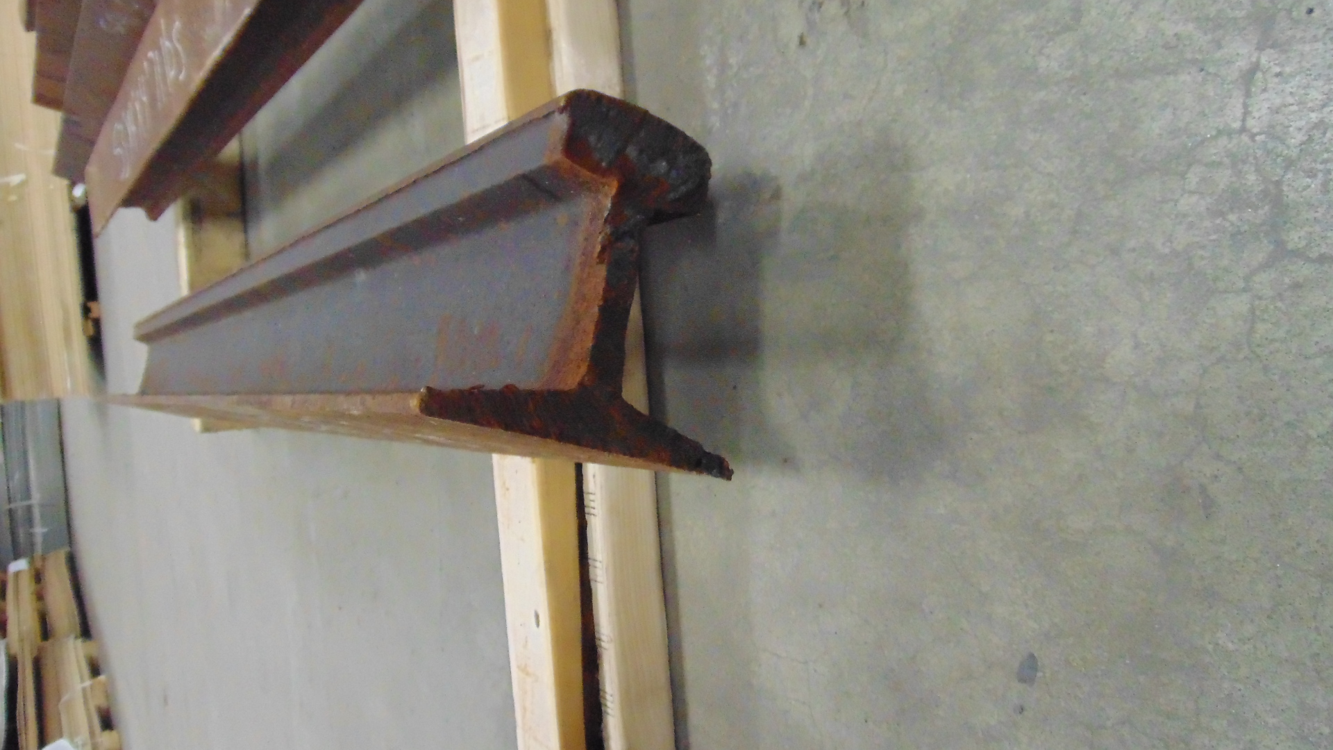 Steel Railroad Rail - 53-3/4" x 5-3/8" x 5-1/4" - Image 3