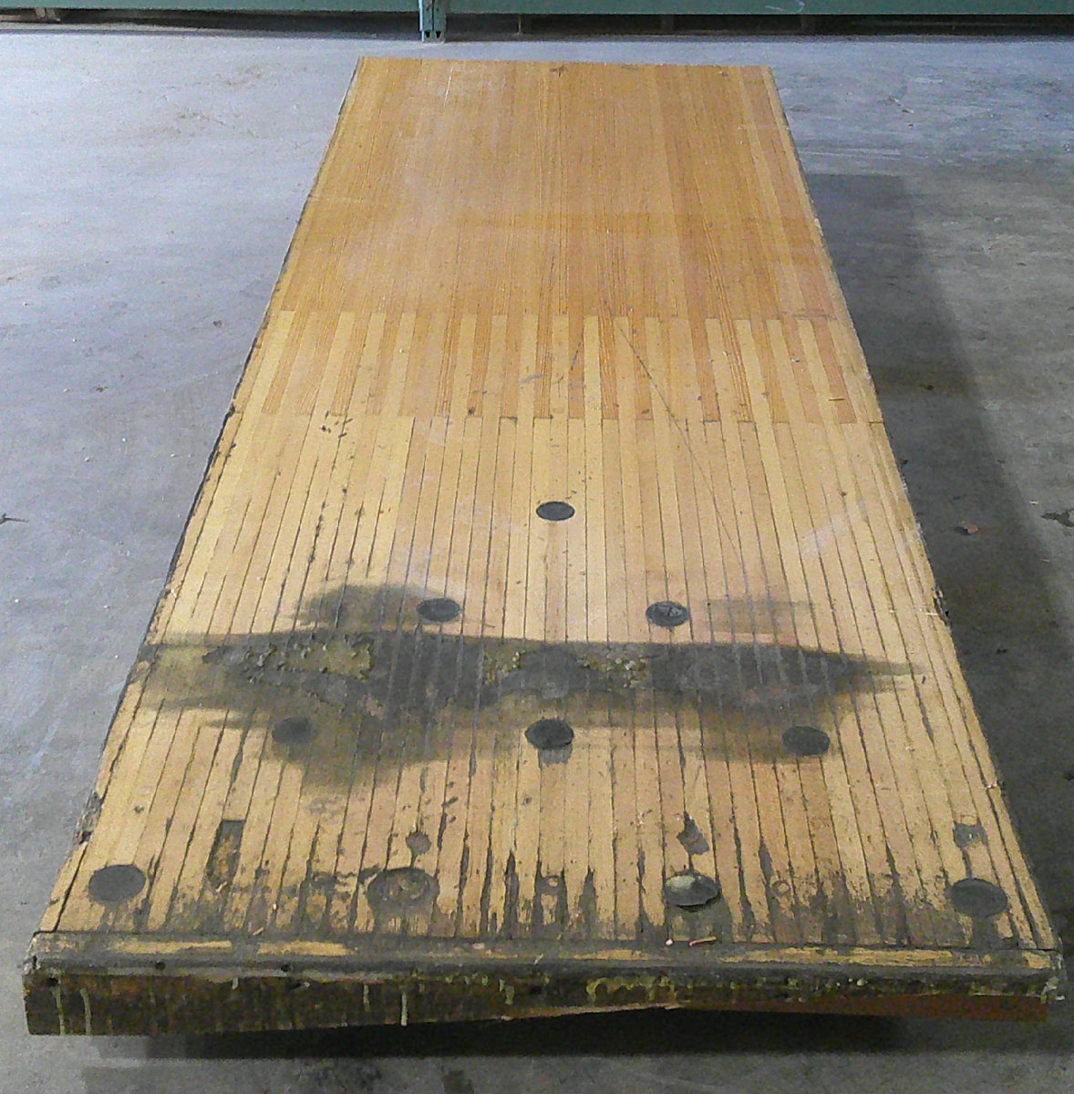 Bowling Alley Wood - 10' x 42" x 2-1/2" - Pin Deck with Finger Joints