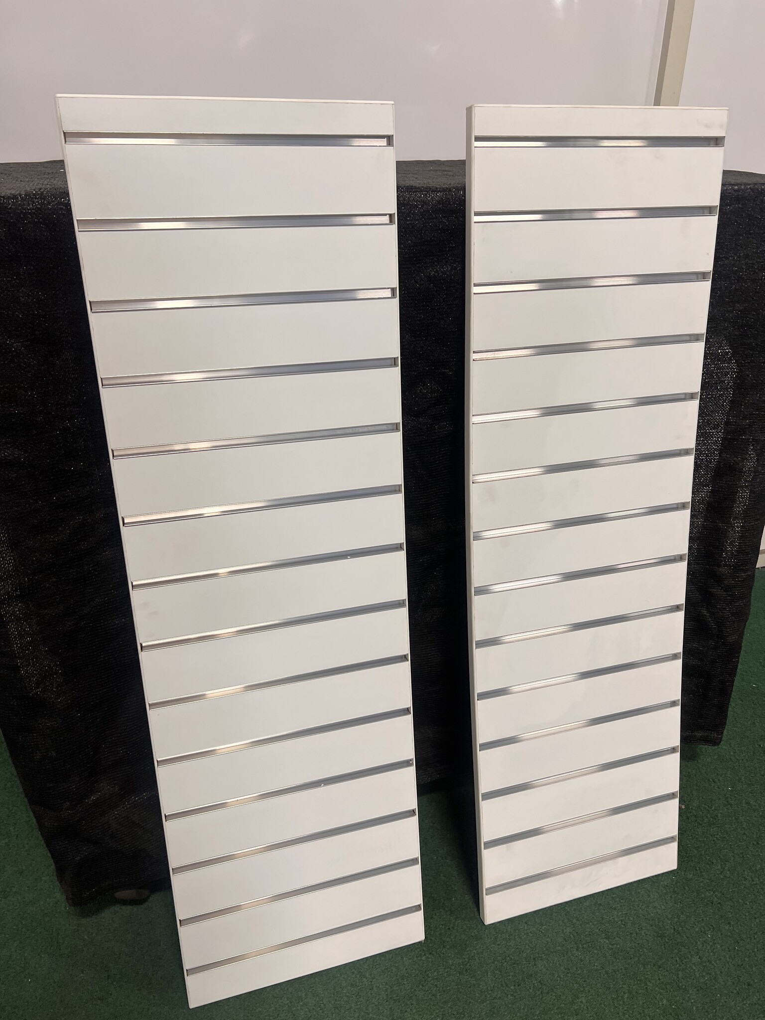 Slatwall Material Options Reference: Unused Slatwall Panels 2 Pack