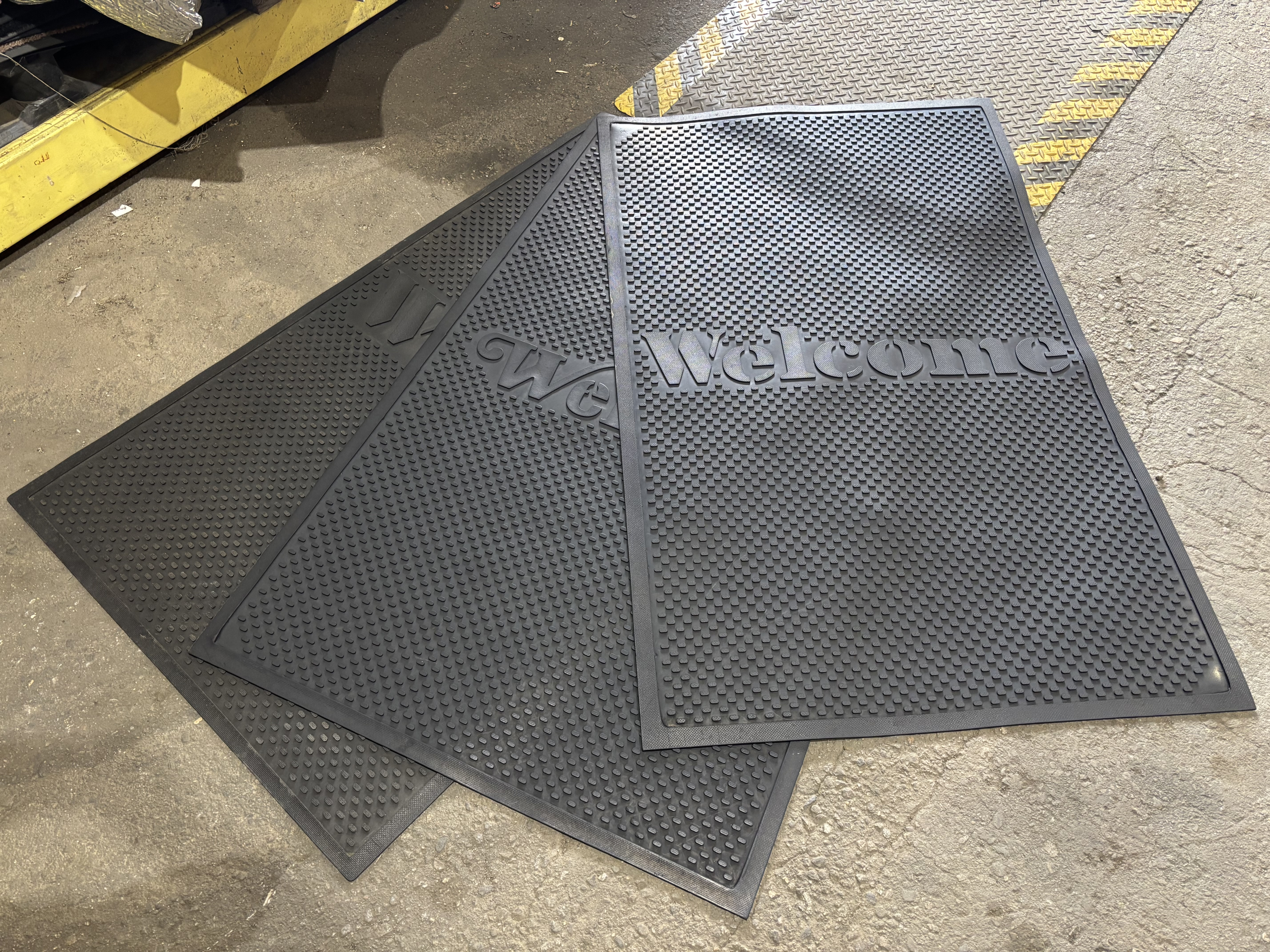 Rubber Welcome Floor Mats - 54" x 34"