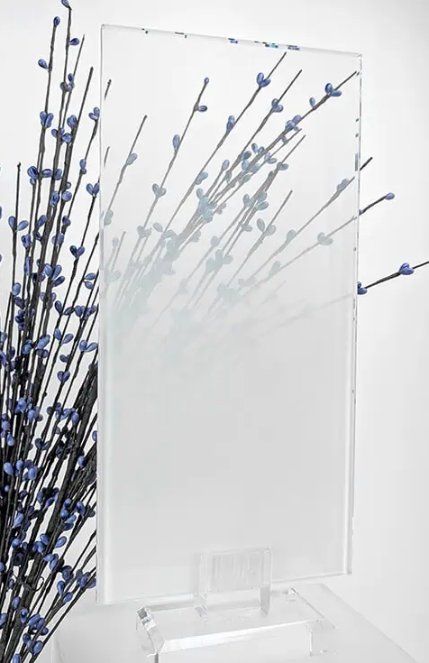 Etched Glass Sheets - 96" x 130" x 1/4" - White Laminated
