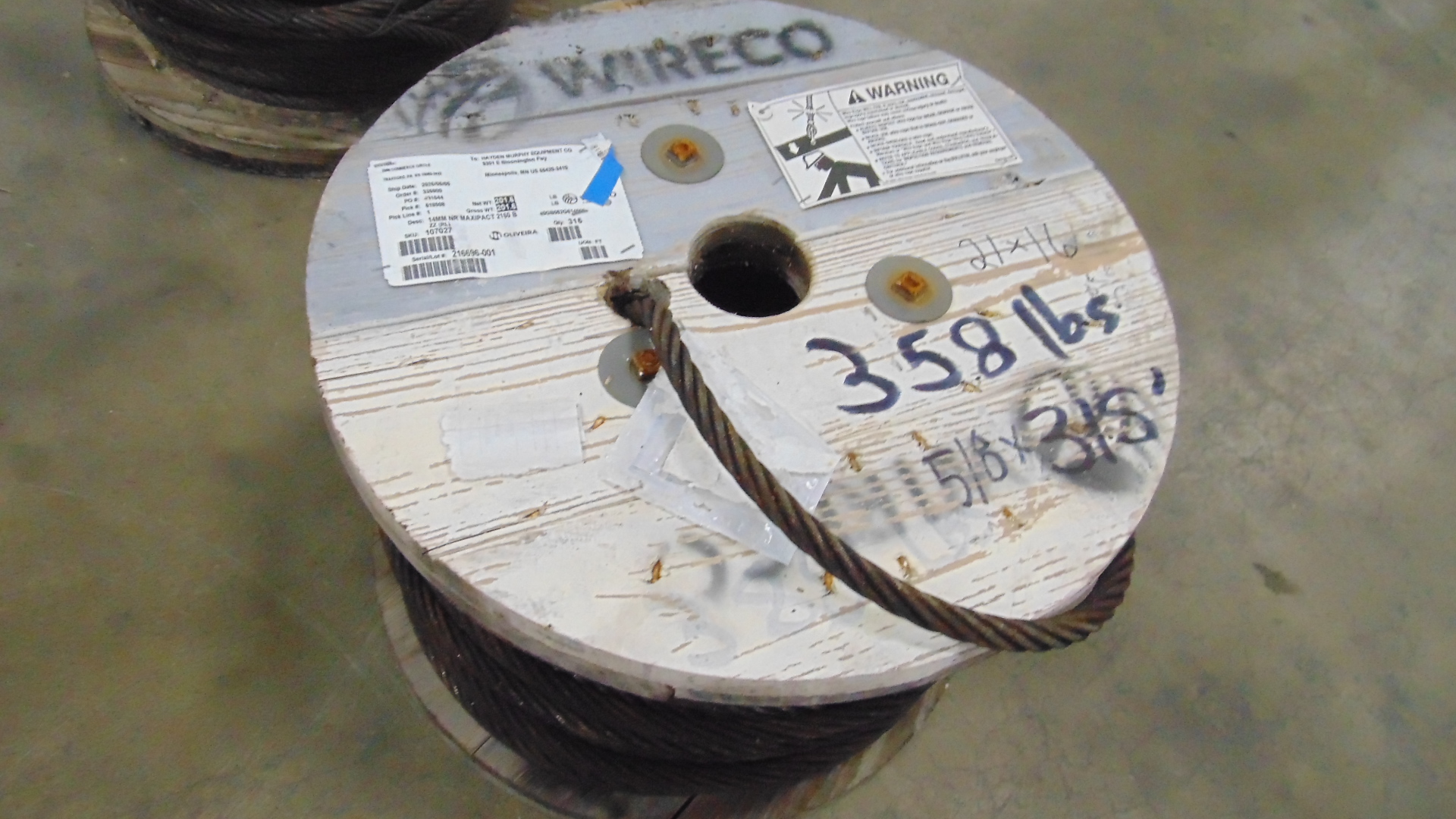 Steel Cable - 5/8" (DIA) x 315'