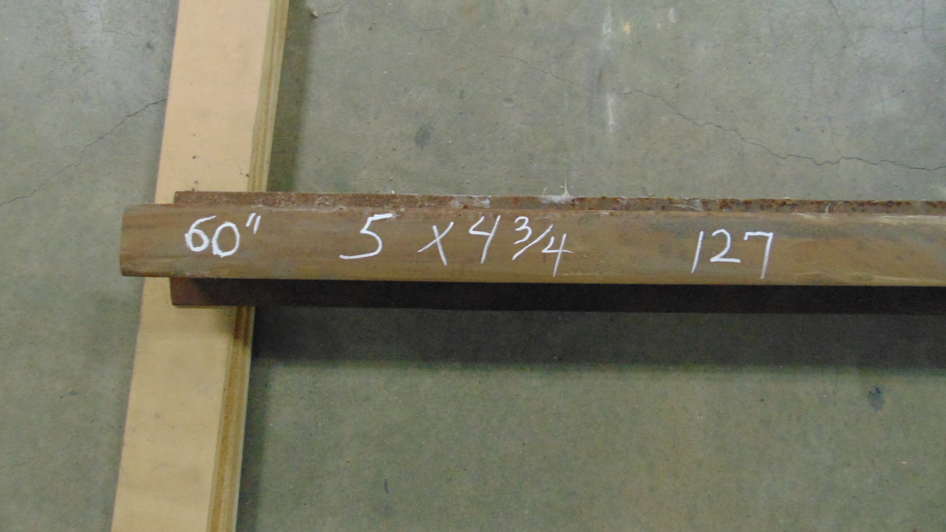 Steel Railroad Rail - 60" x 5" x 4-3/4" - Image 2