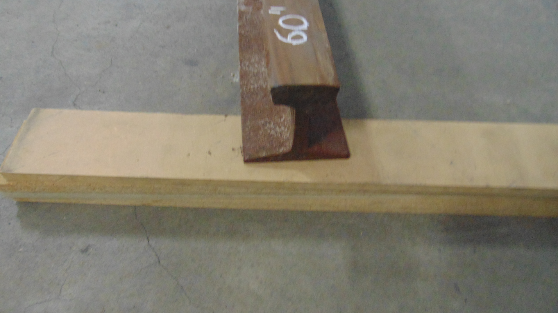 Steel Railroad Rail - 60" x 5" x 4-3/4" - Image 3