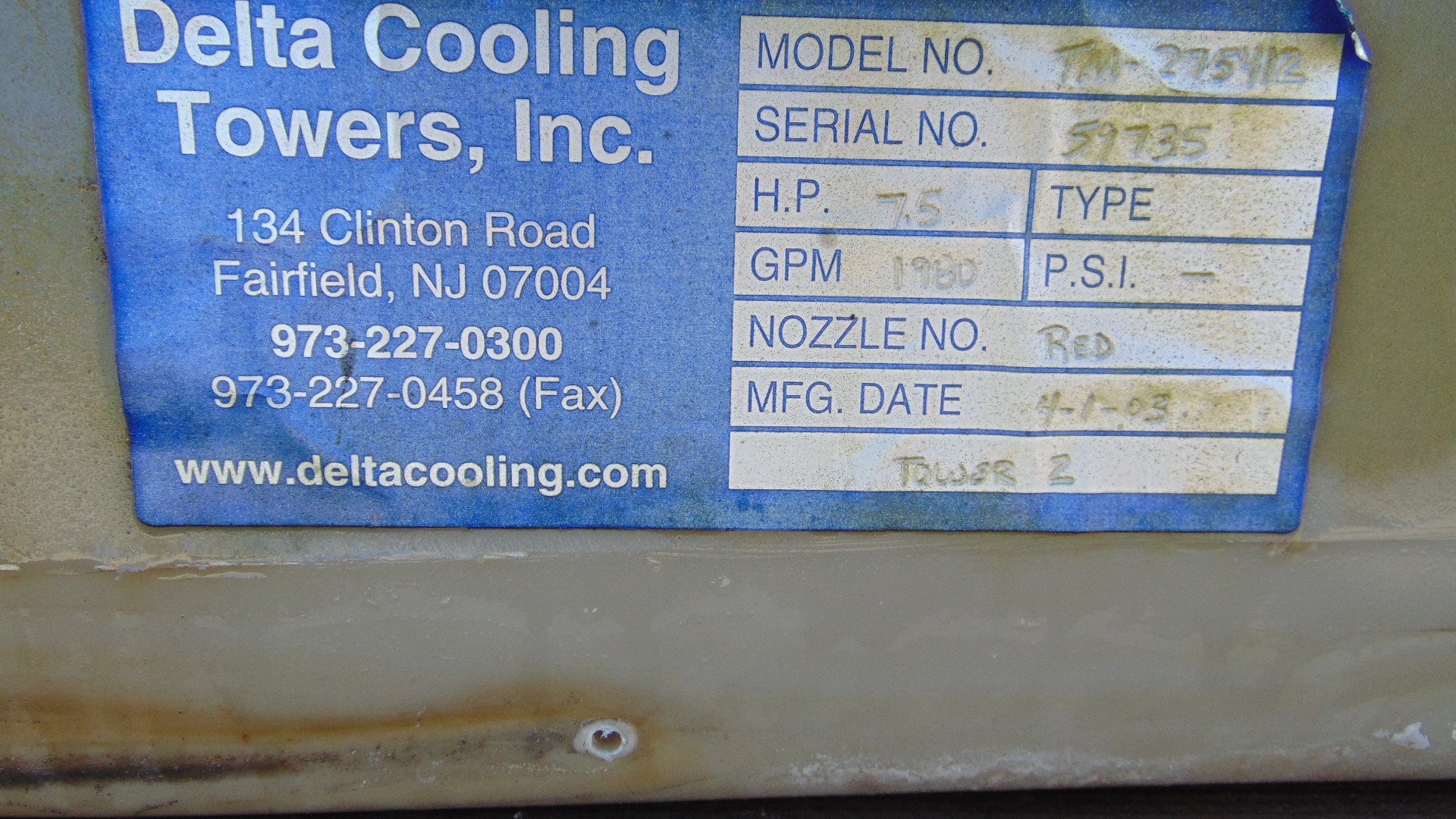 Cooling Tower - 18′-7″ × 8′-6″ × 15′-9-1/2″ - Image 10