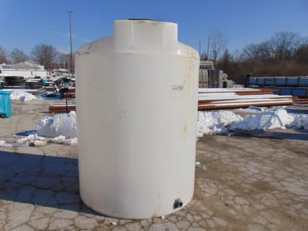 A 900 gallon plastic tank.