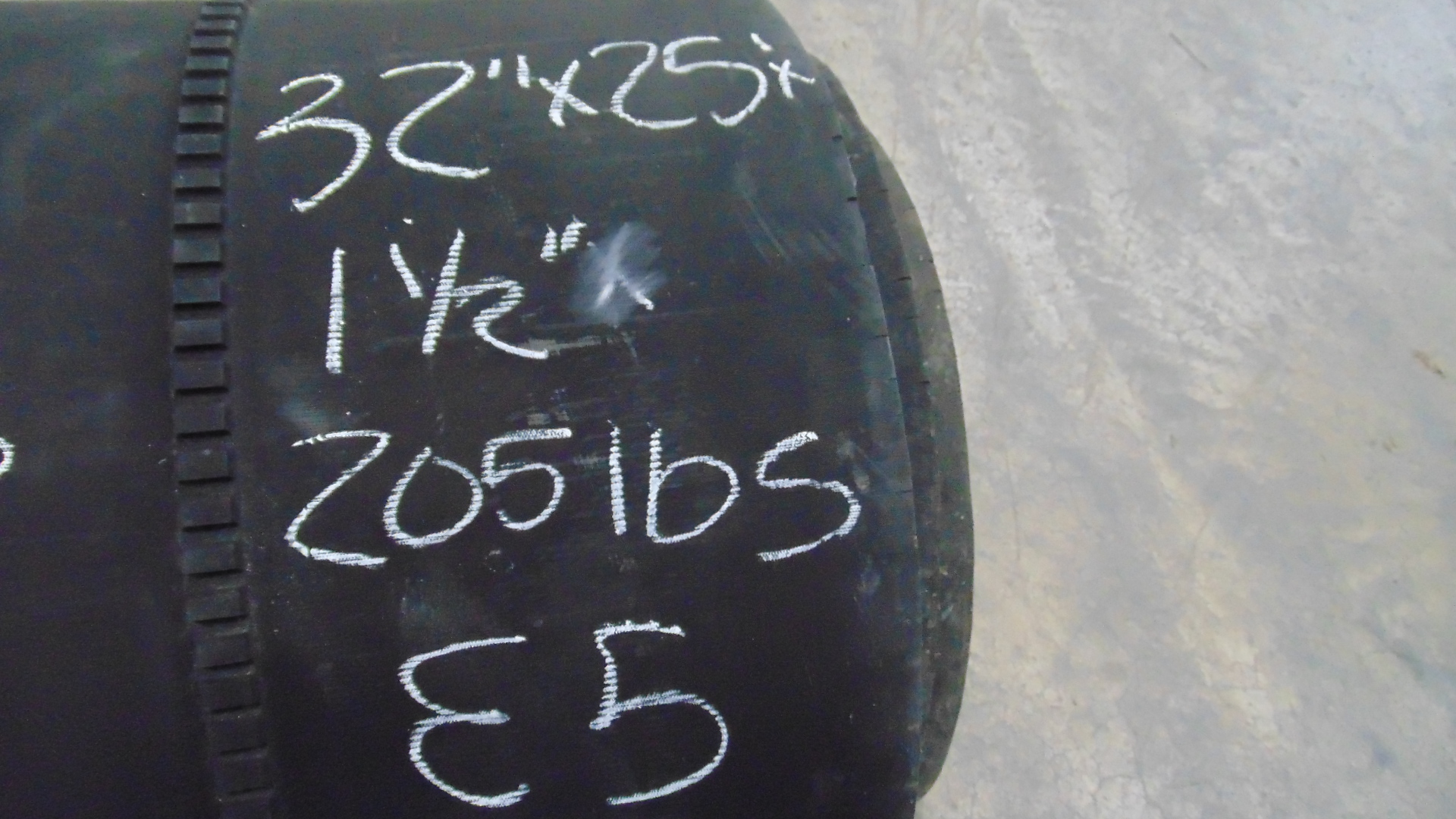 Used rubber conveyor belt