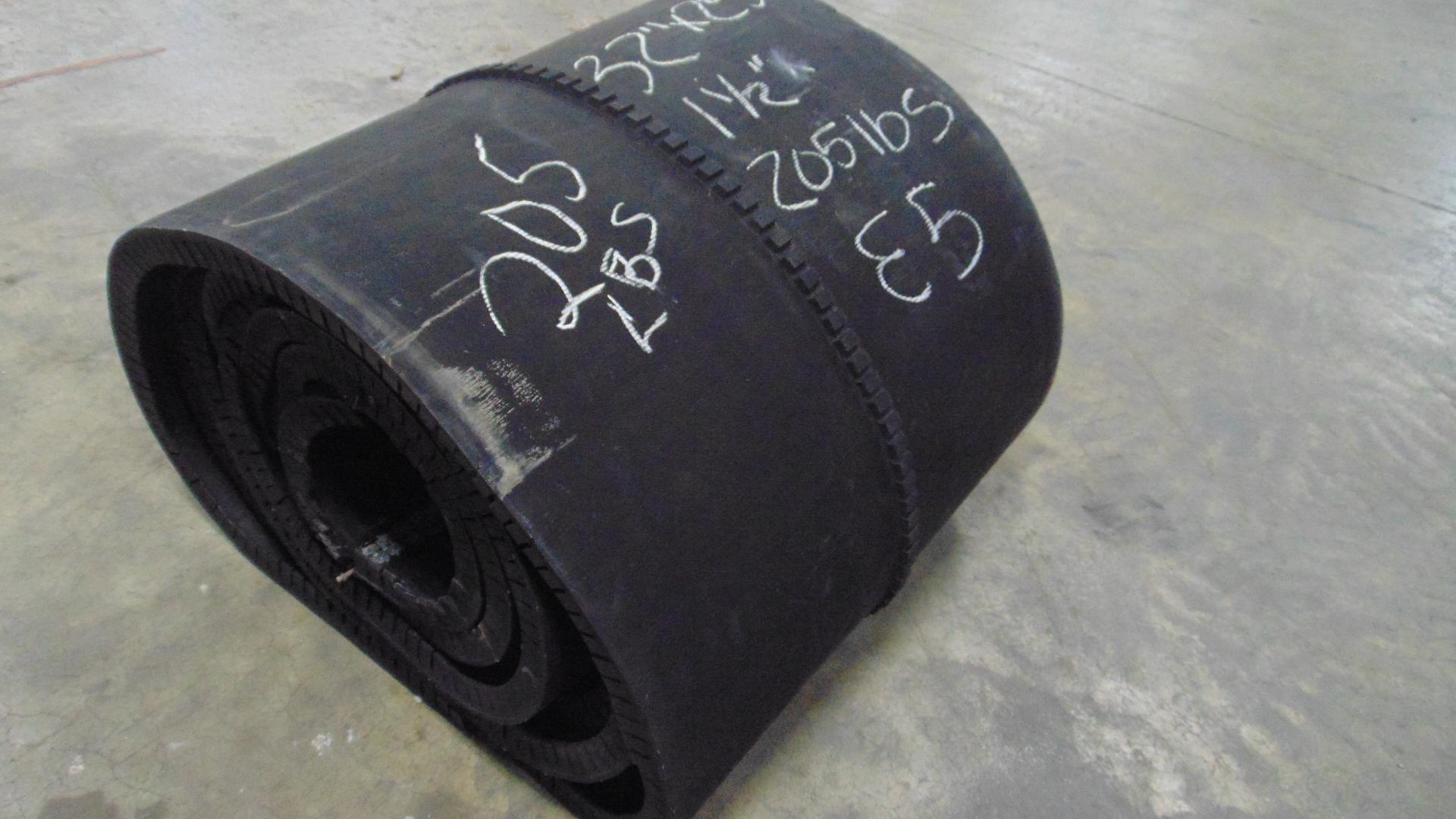 Used rubber conveyor belt