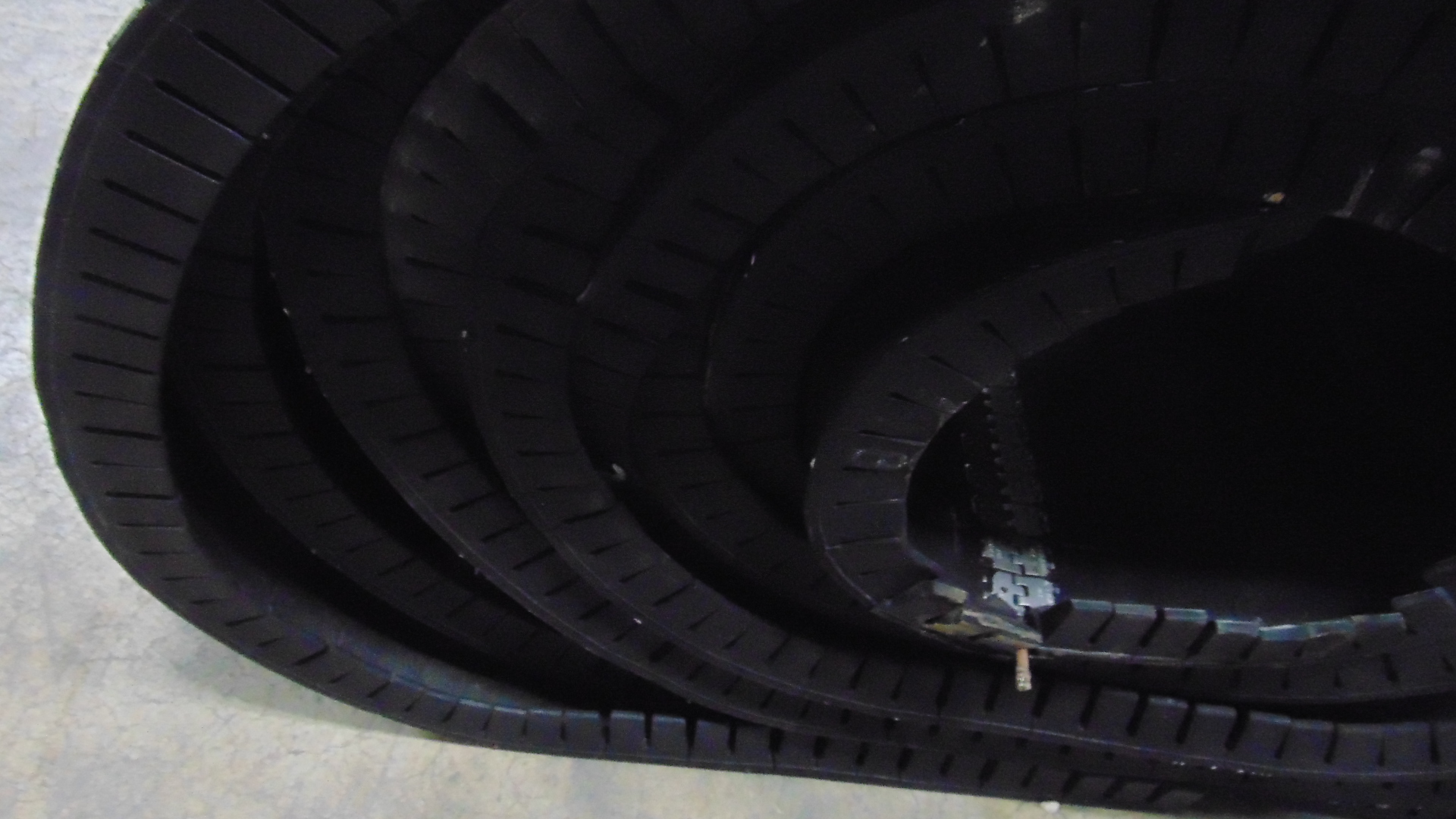 Used rubber conveyor belt