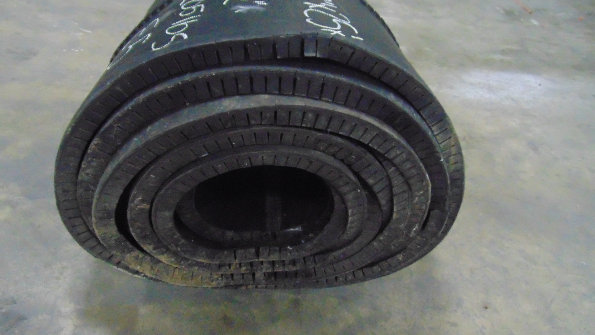 Used rubber conveyor belt