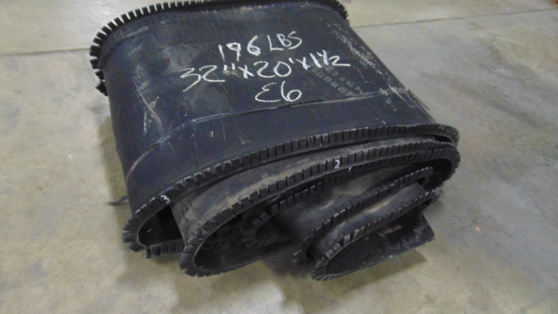 Used rubber conveyor belt