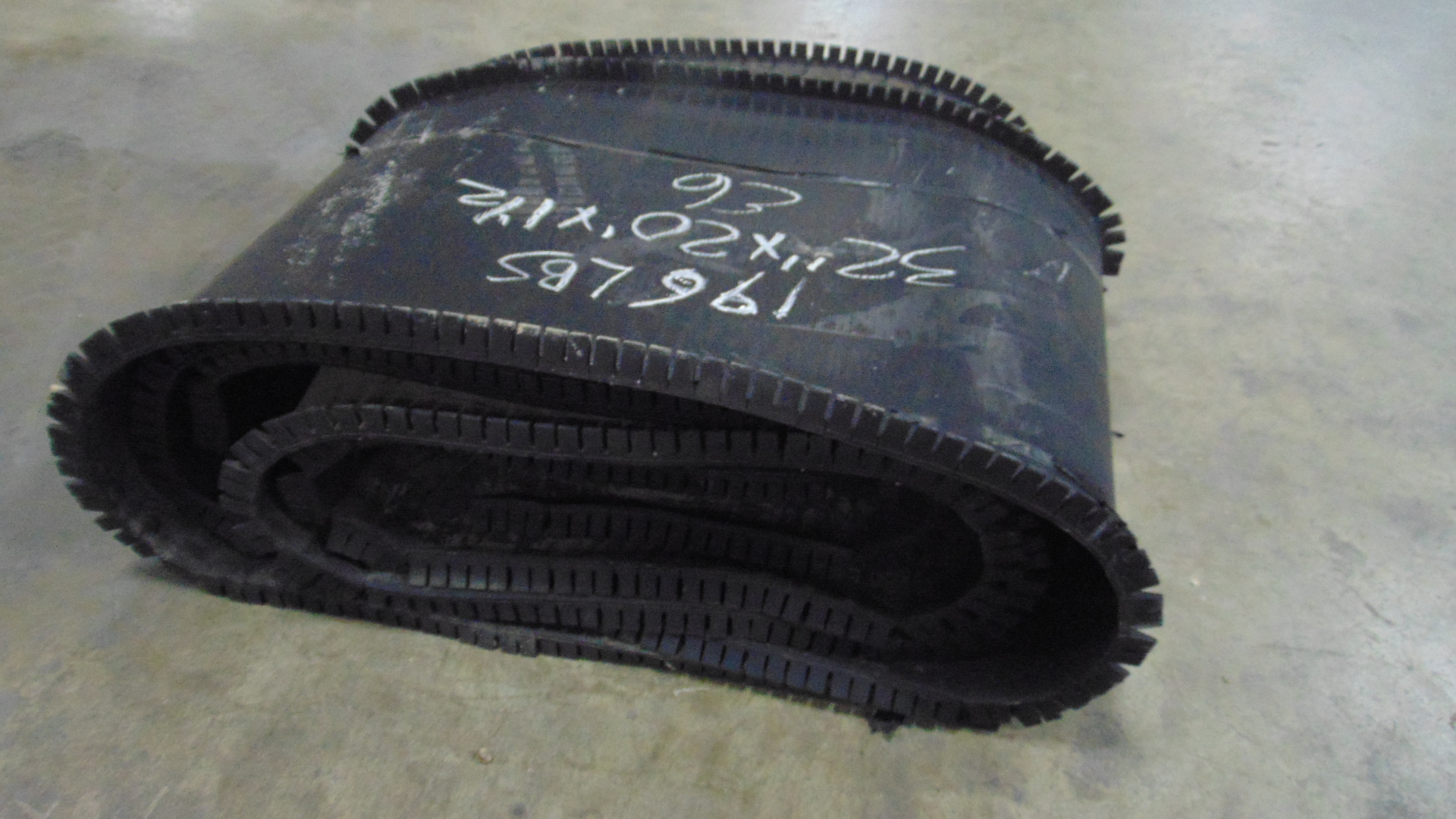 Used rubber conveyor belt
