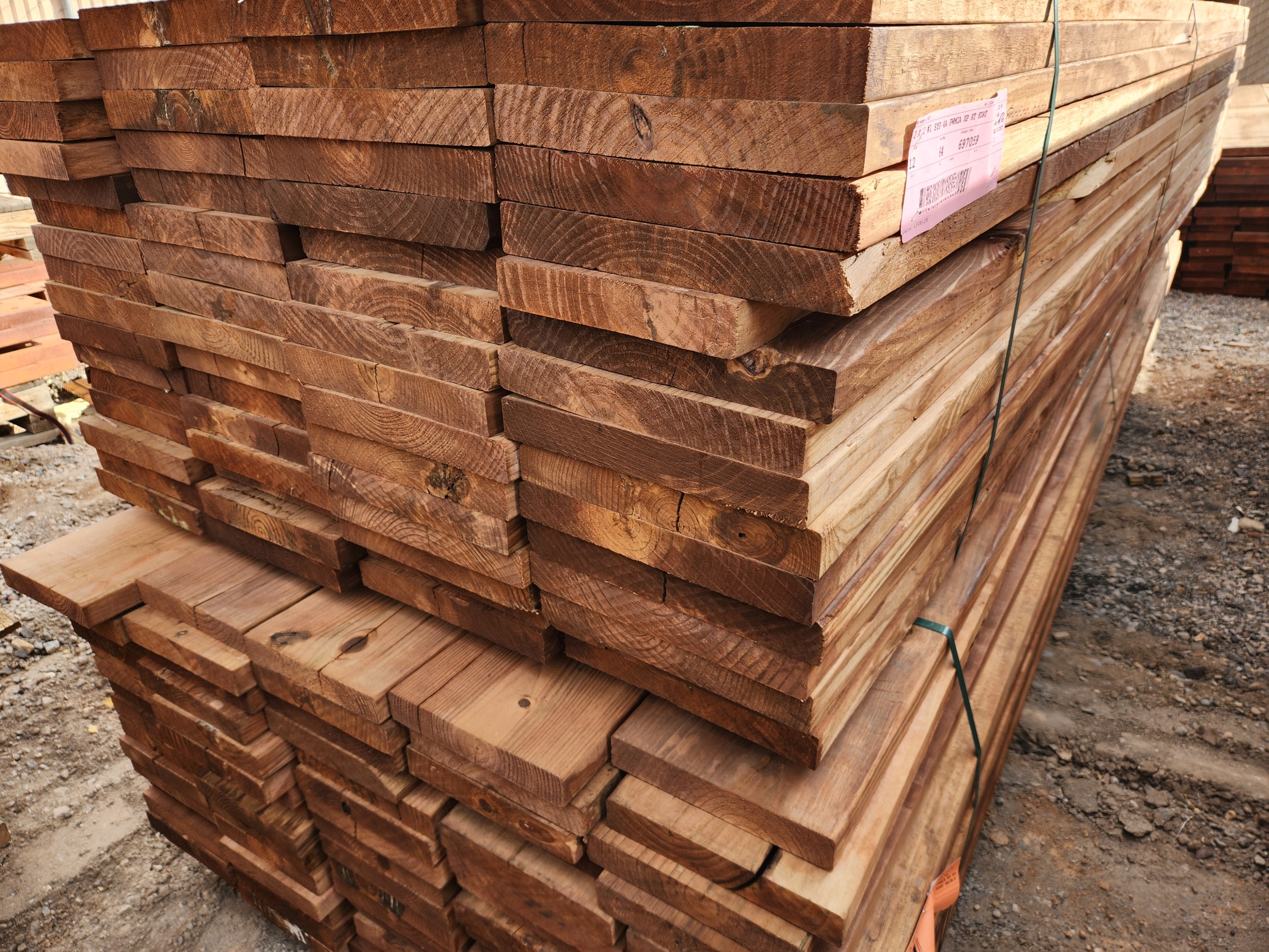 a bunk of mca 4a treated lumber