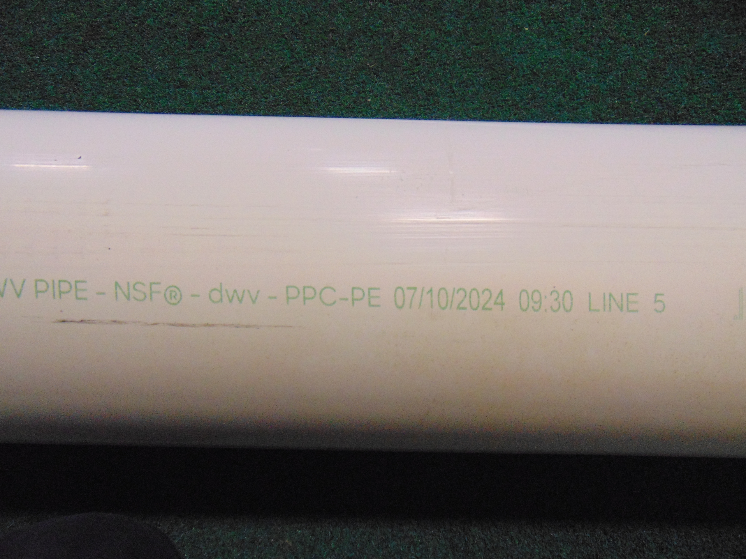 A plain end plastic pvc pipe