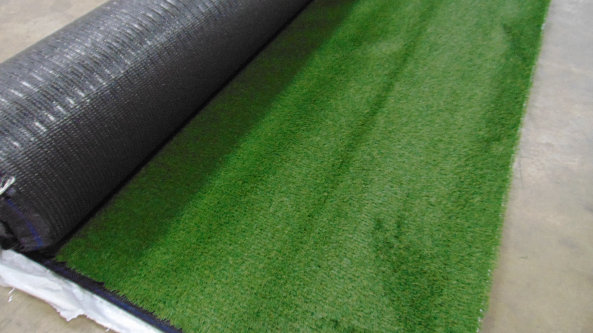 A roll of unused turf