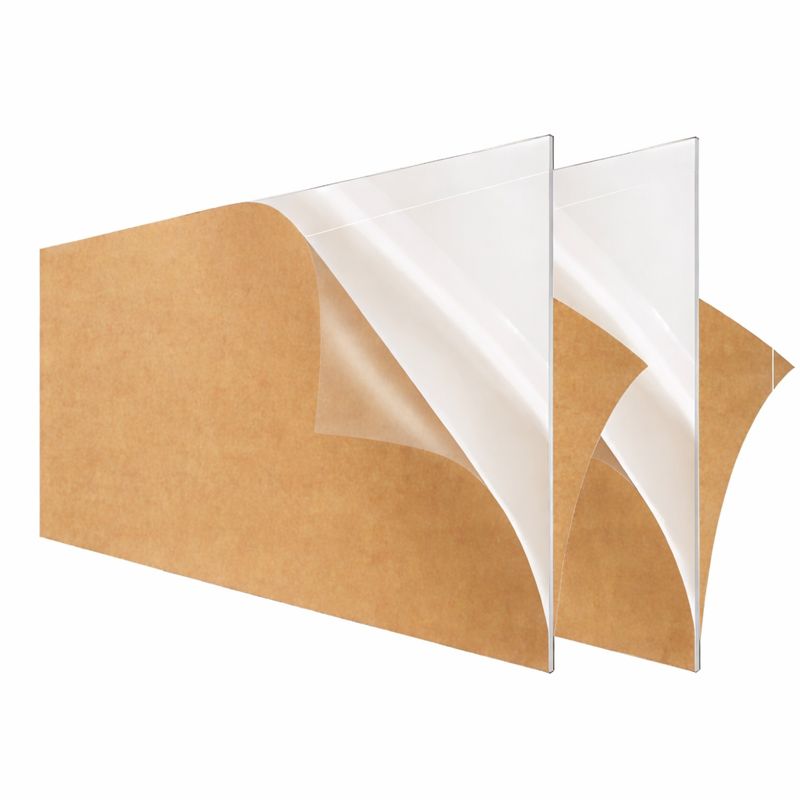A sheet of white acrylic plexiglass