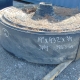 A roll of used rubber conveyor