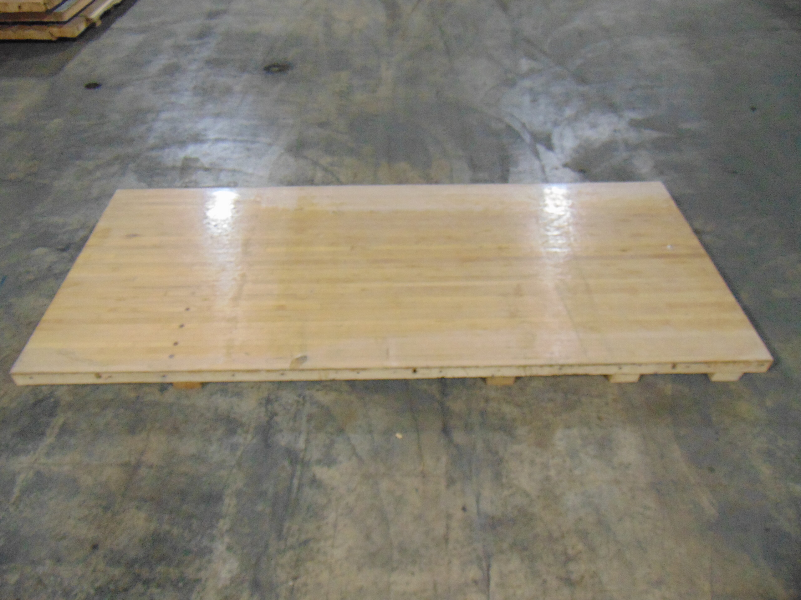 Reclaimed bowling alley wood