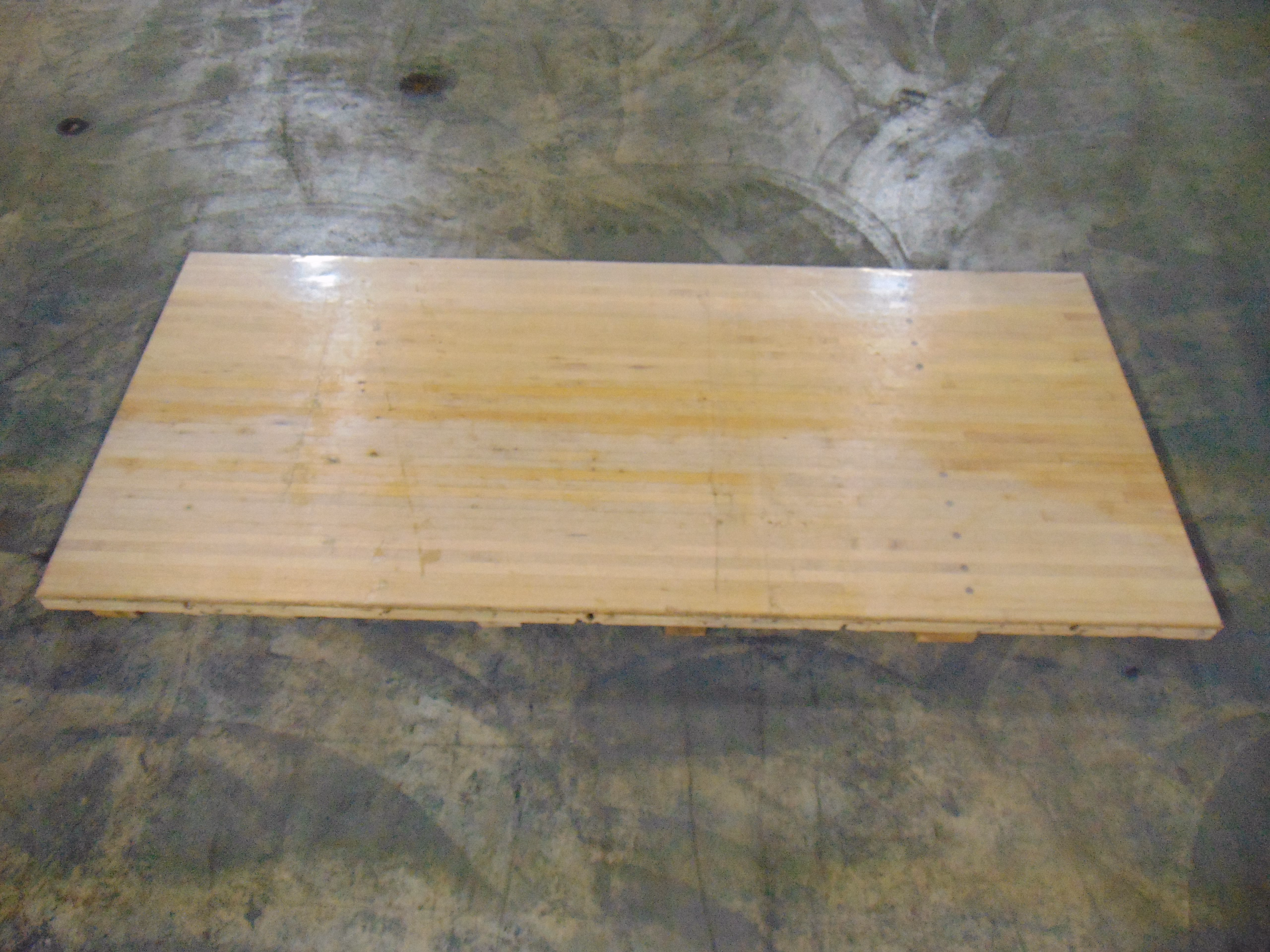 Reclaimed bowling alley wood