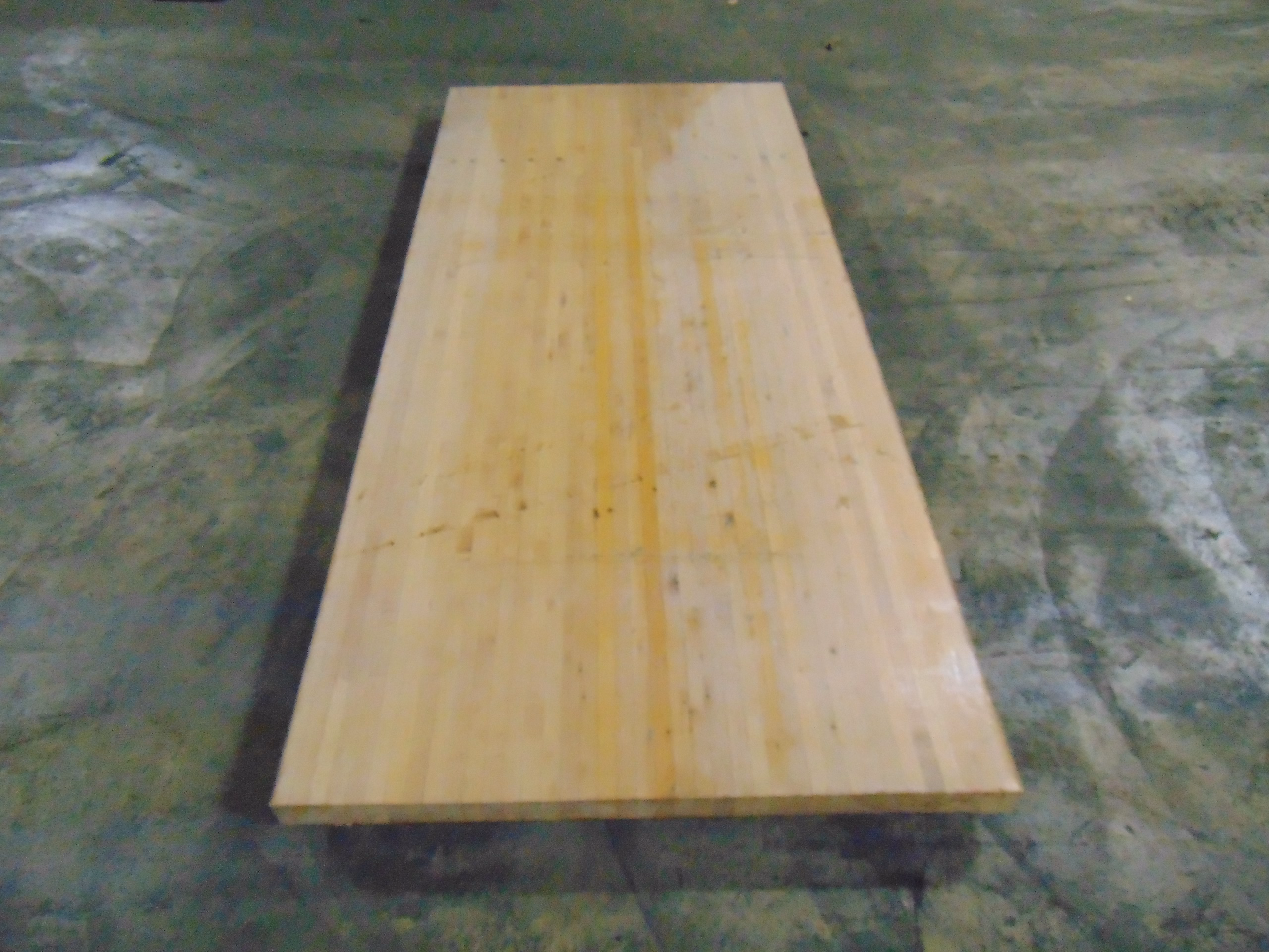 Reclaimed bowling alley wood